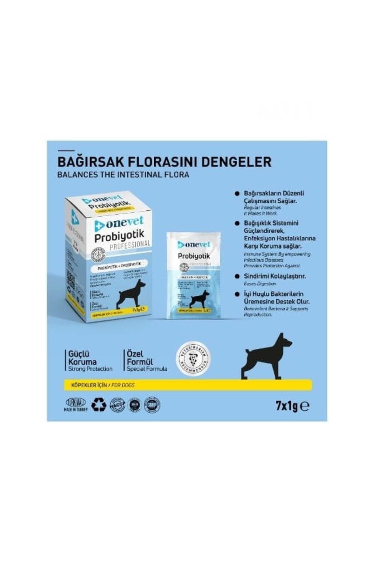 OneVet Sindirim ve Köpekler için Probiyotik Saşe 1 Gr 7 Adet