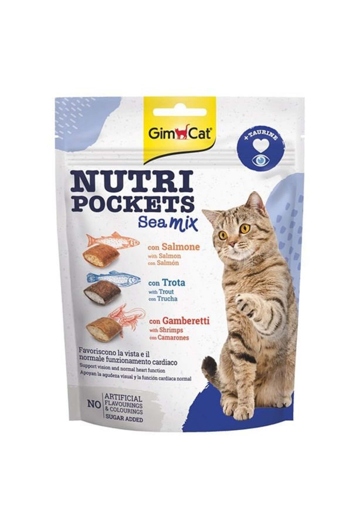 Gimcat Nutri Pockets Sea Mix Kedi Ödül Maması 150 Gr