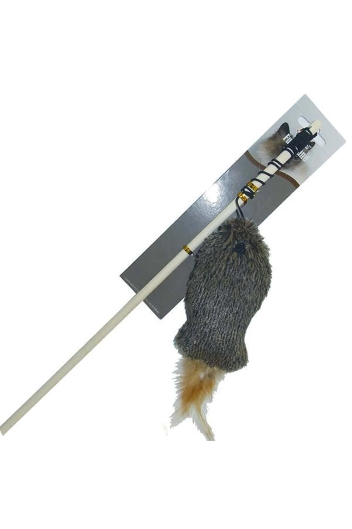 Eastland Peluş Kedi Otlu Kedi Oltası Oyuncağı 40x20x6 Cm