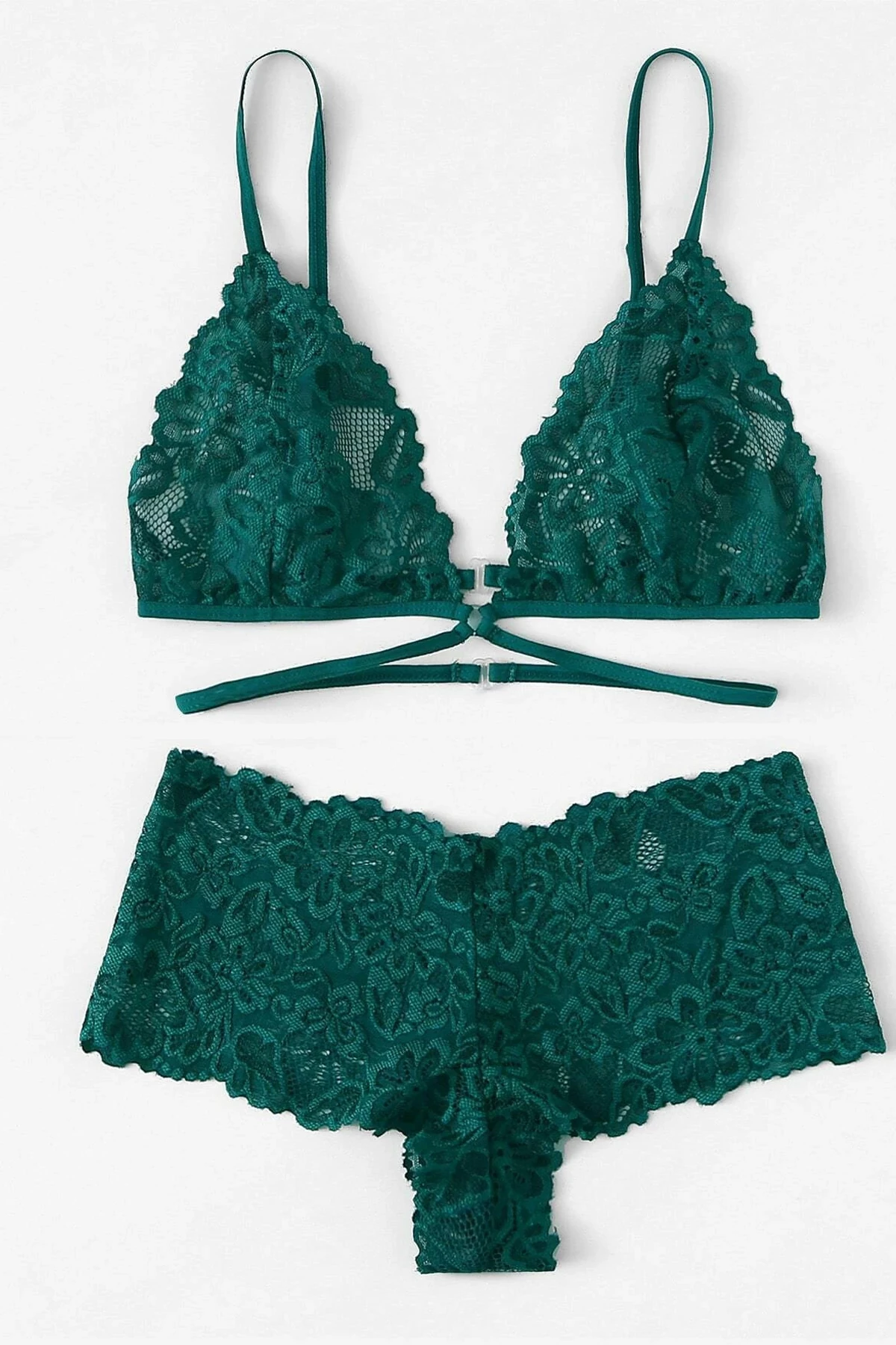 Kadın Yeşil Özel Şık Sütyen Külot Takımı – Modern, Konforlu ve Günlük Kombinlere Uygun