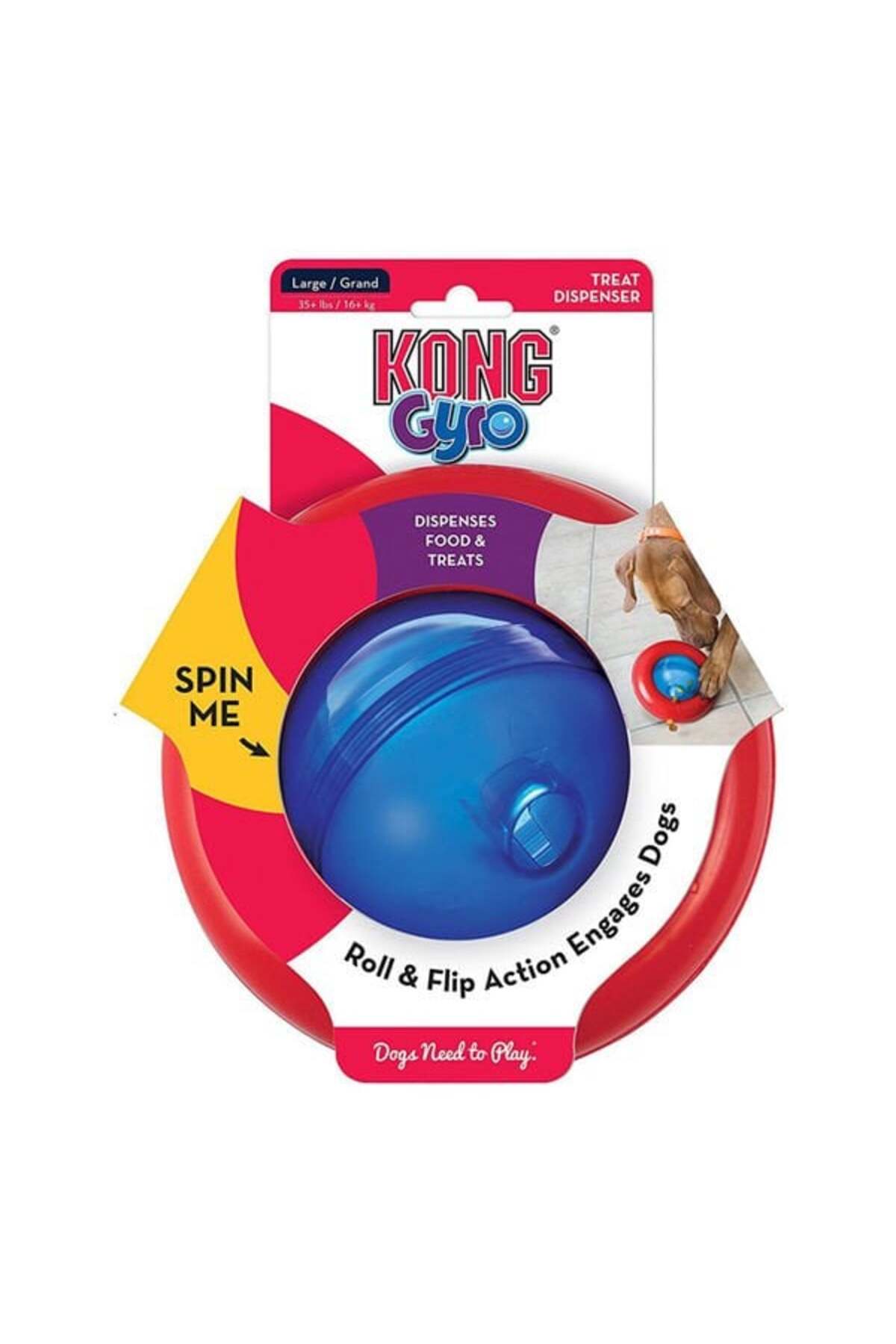Kong Gyro Ödül Hazneli İnteraktif Köpek Oyuncağı Large 17 Cm