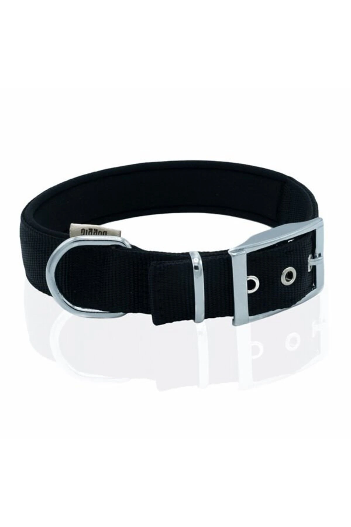 Doggie Elit Dokuma Köpek Boyun Tasması Medium Siyah 3x42-50 Cm