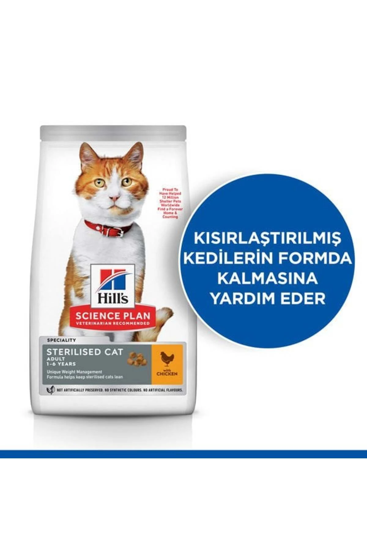 Hills Young Sterilised Tavuklu Kısırlaştırılmış Kedi Maması 8+2 Kg