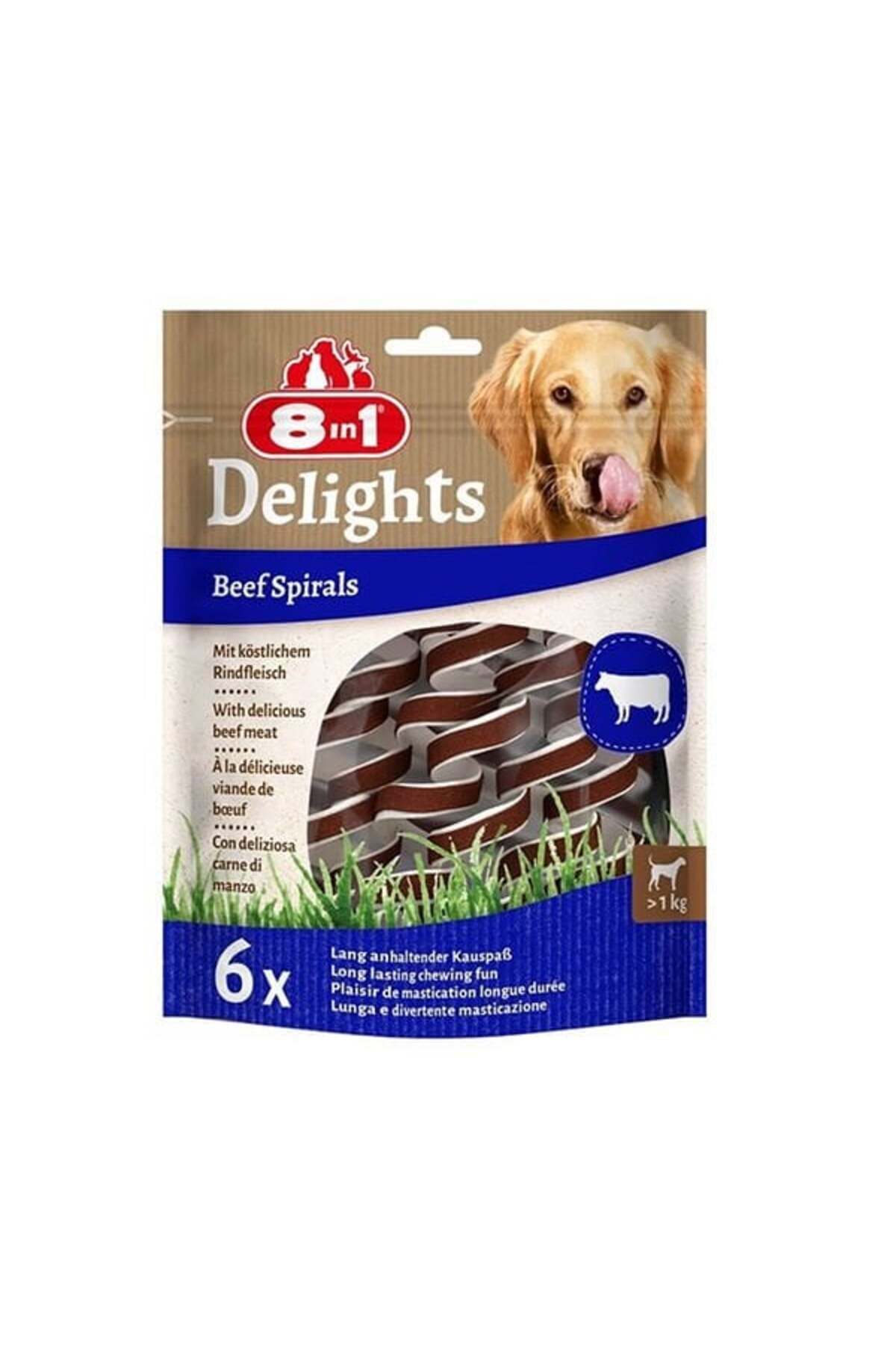 Delights Smart Spirals Biftekli Burgu Köpek Ödülü 6 Adet