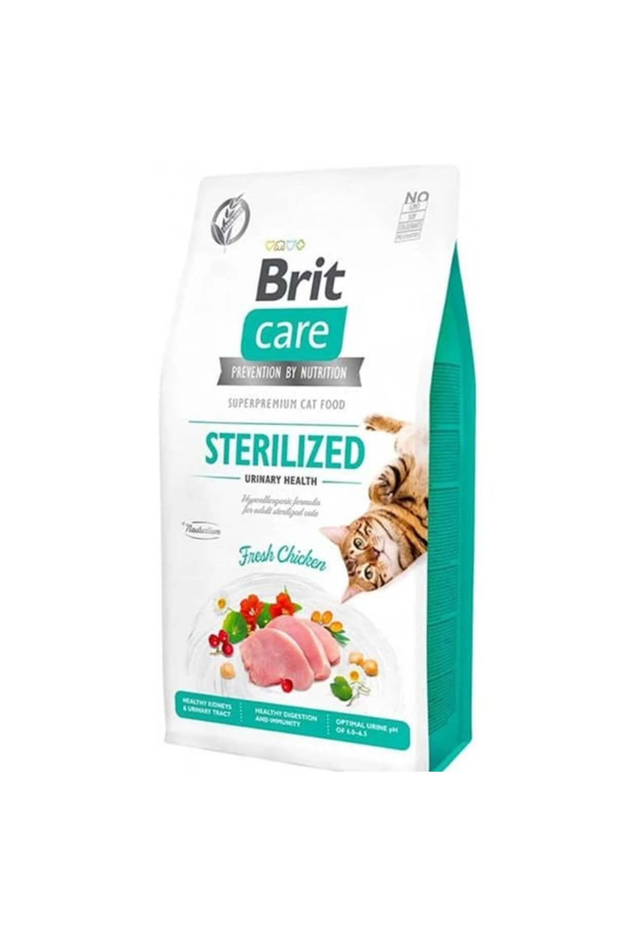 Brit Care Hipoalerjenik Sterilized Urinary Tahılsız Tavuklu Kısırlaştırılmış Kedi Maması 7 Kg
