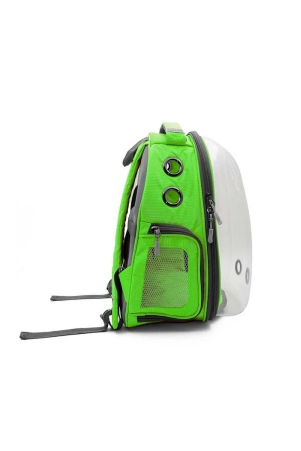 Cattie Şeffaf Kedi ve Küçük Irk Köpek Taşıma Sırt Çantası Yeşil 25x30x40 Cm