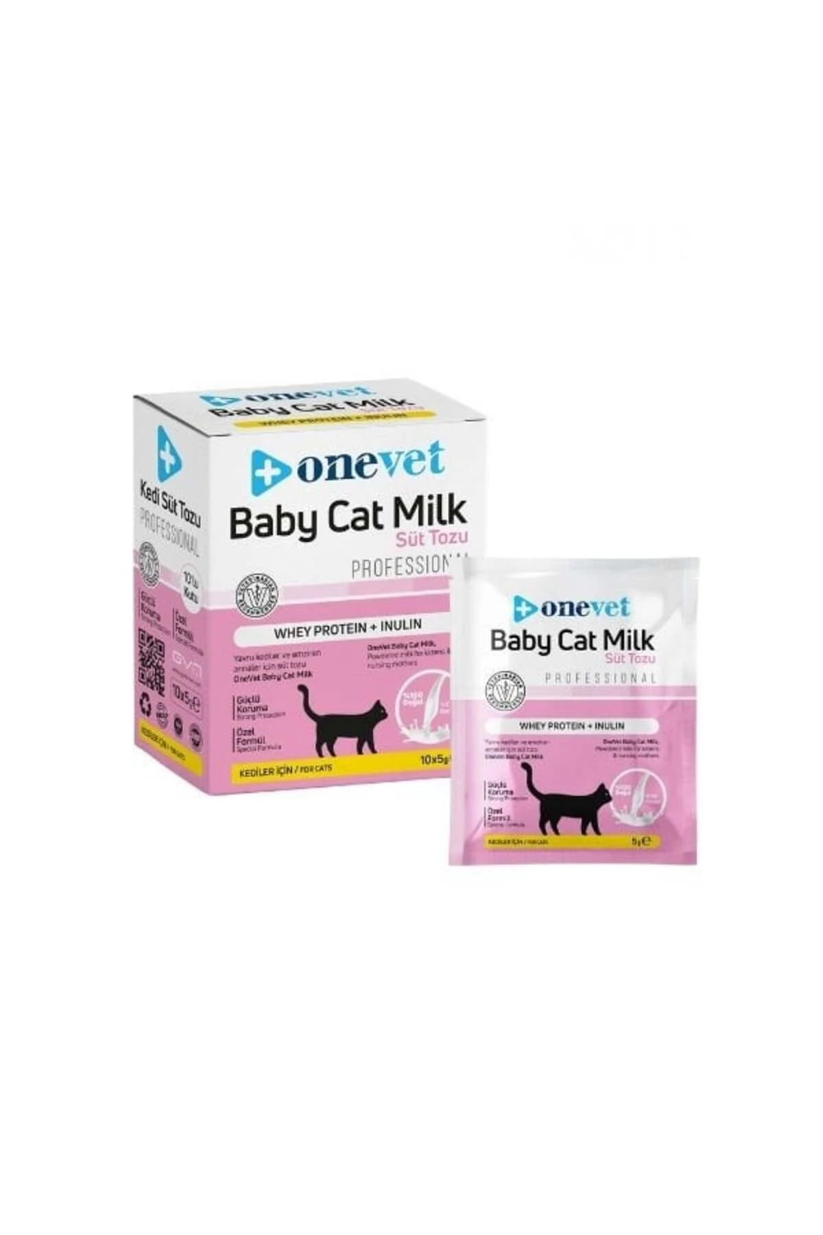 OneVet Sindirim ve Büyüme Destekleyici Yavru Kedi Süt Tozu 5 Gr 10 Adet