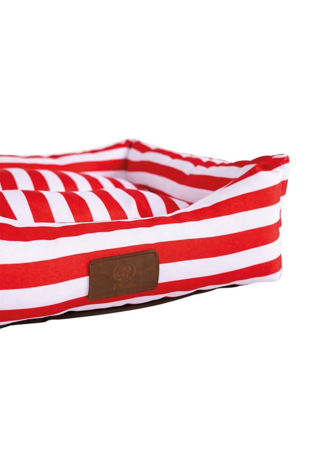 Peggy Daisy Kırmızı Çizgili Köpek Yatağı Small 50x38x25 Cm