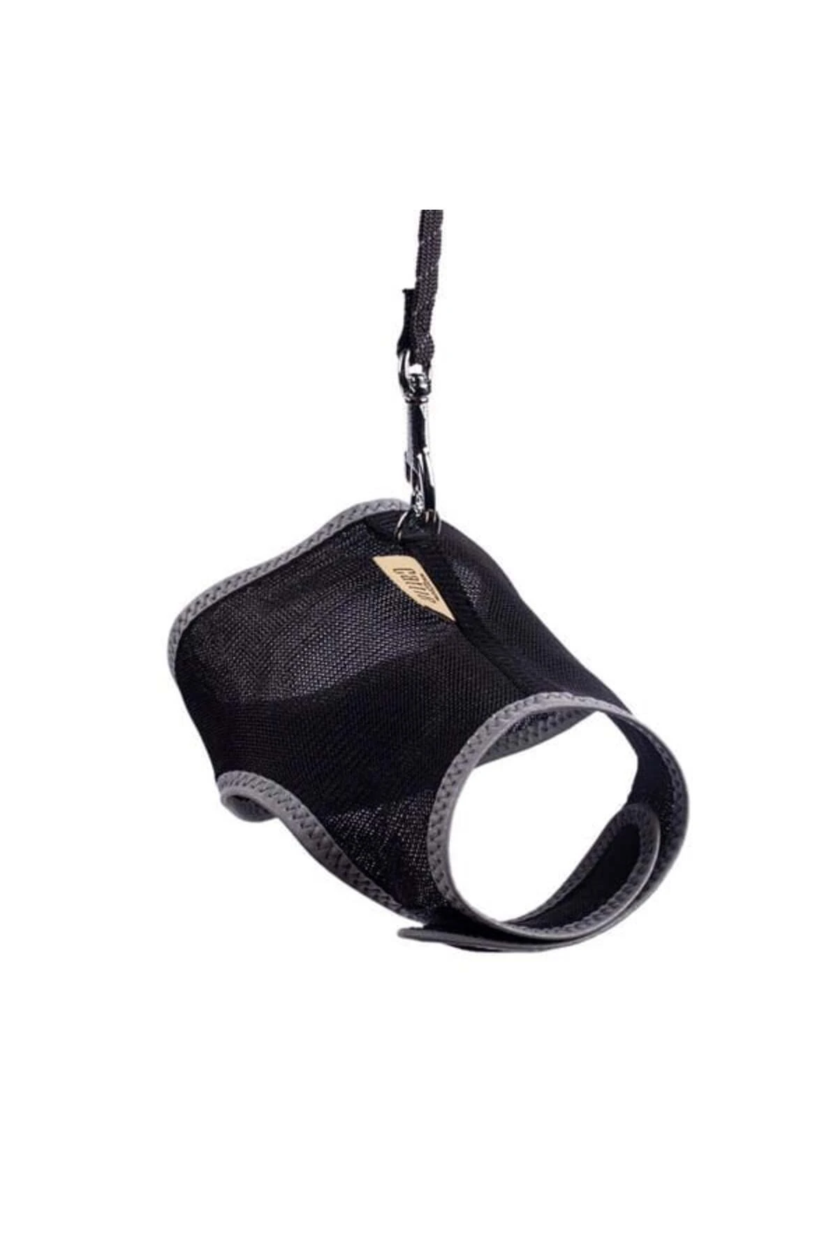 Havalı Dokuma Kedi Göğüs ve Gezdirme Takımı Small Siyah 1x20-30 Cm
