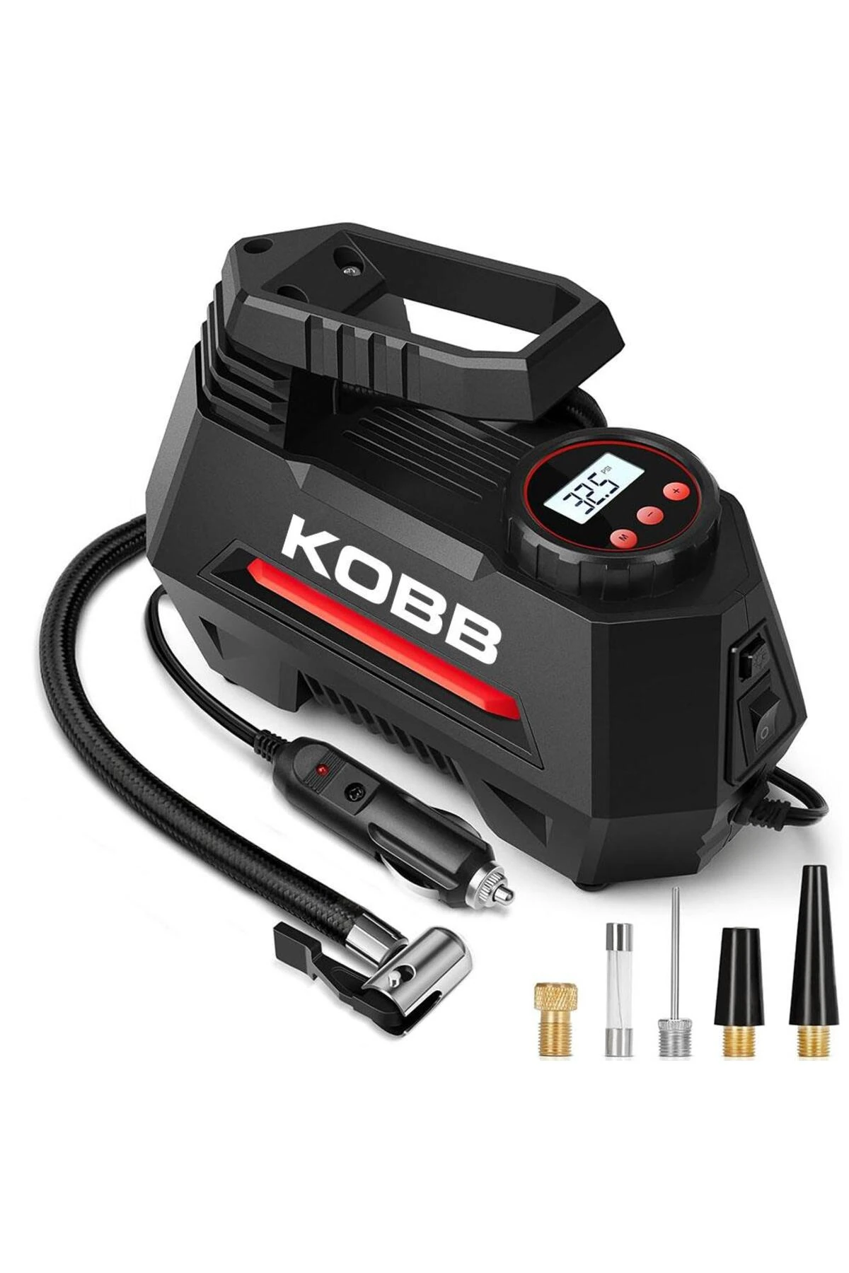 KB180 12Volt 150 PSI Ayarlanabilir Dijital Basınç Göstergeli Lastik Şişirme Pompası