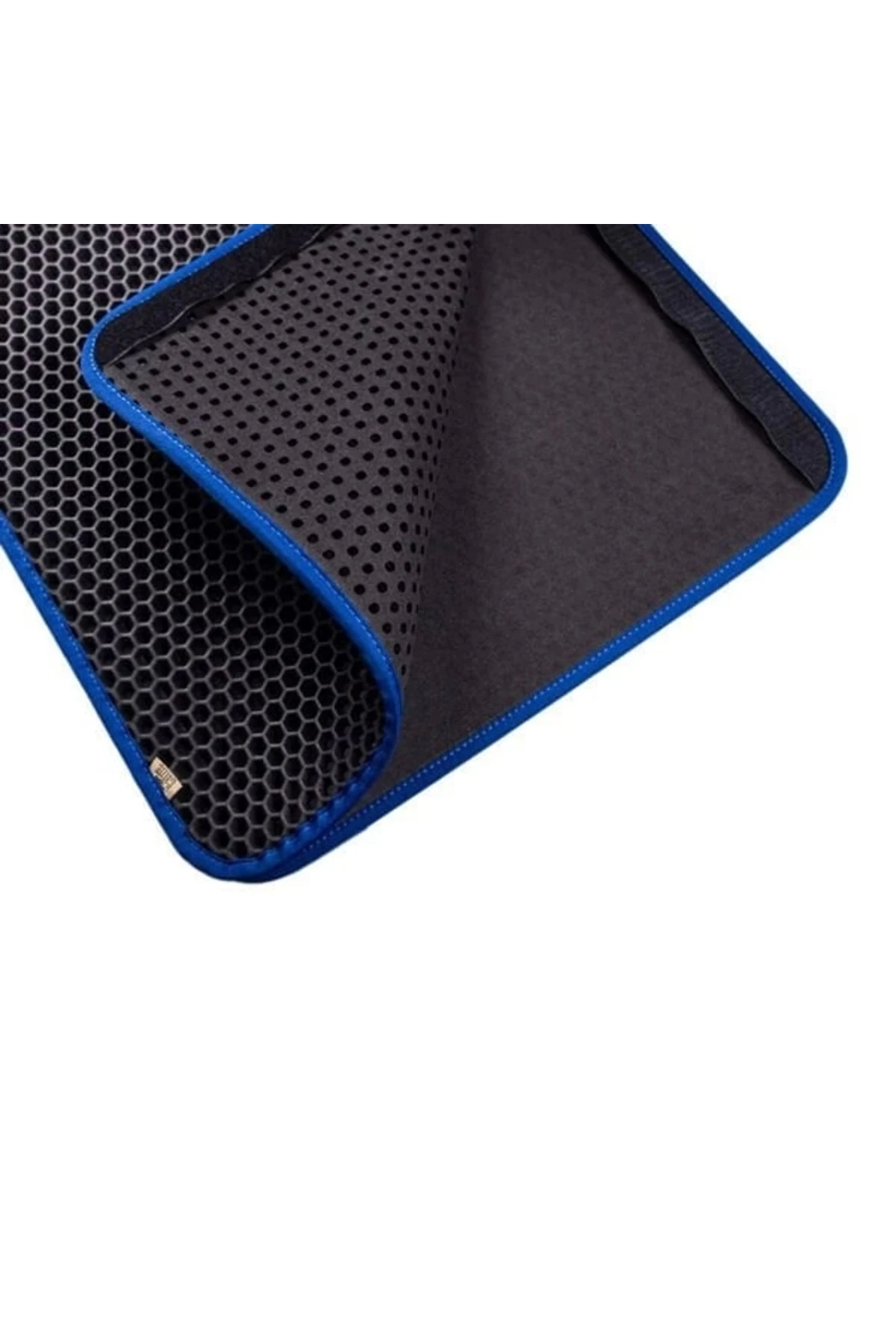 Altıgen Model Kum Toplayıcı Fonksiyonel Kedi Paspası Large Mavi 50x75 Cm