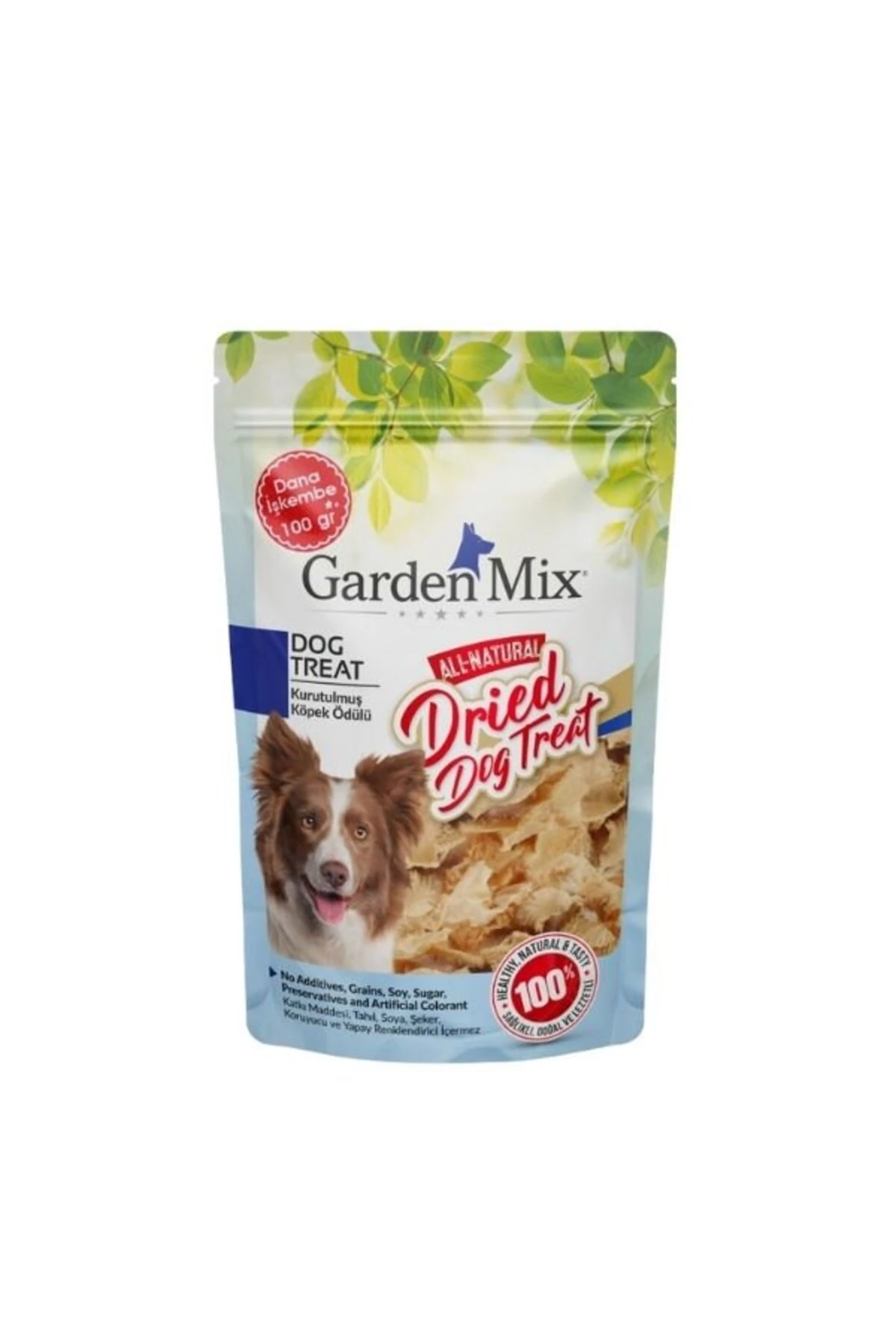 Garden Mix Kurutulmuş Dana İşkembe Köpek Ödül Maması 100 Gr