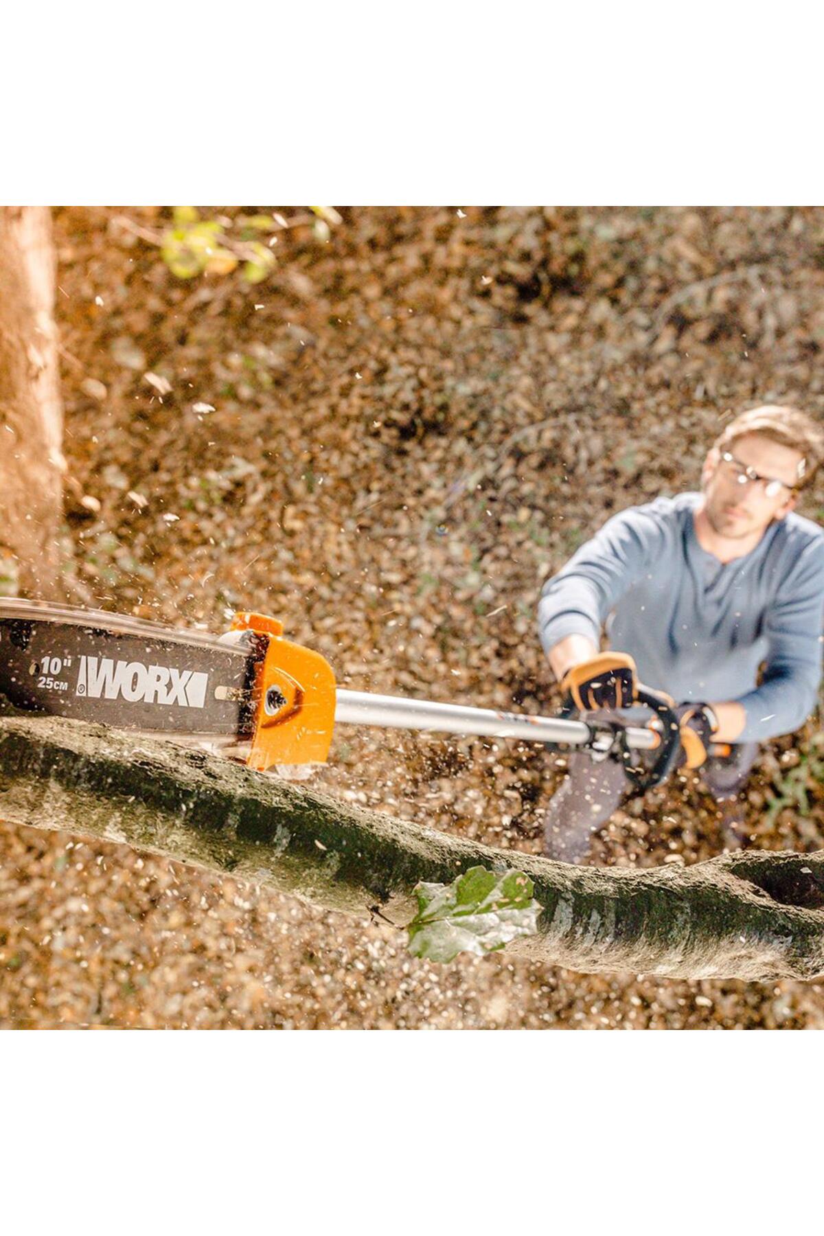 WA0222 WG186E.1 ile Uyumlu 25CM Teleskobik Uzatmalı Zincirli Dal Budama Başlığı