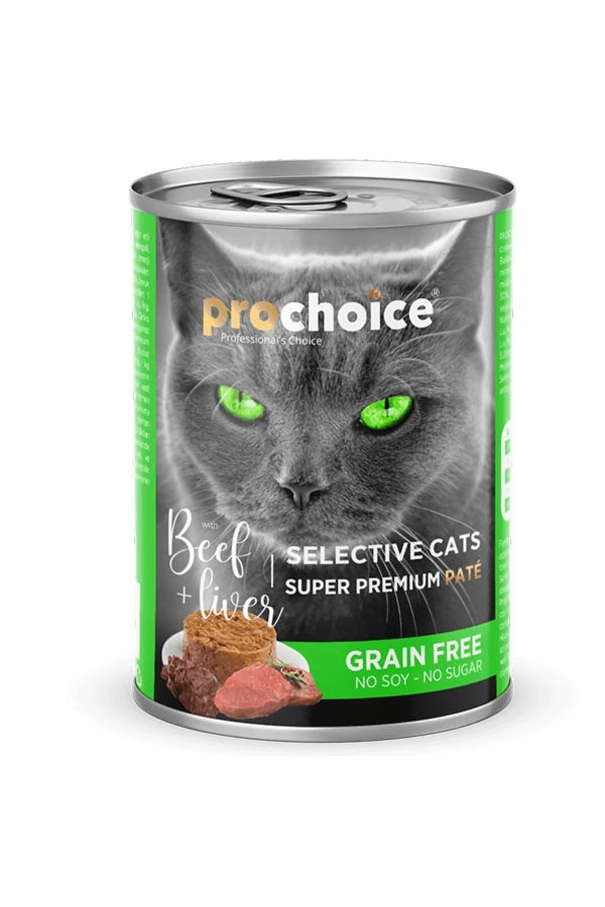 Pro Choice Selective Biftek ve Ciğerli Yetişkin Konserve Kedi Maması 400 Gr
