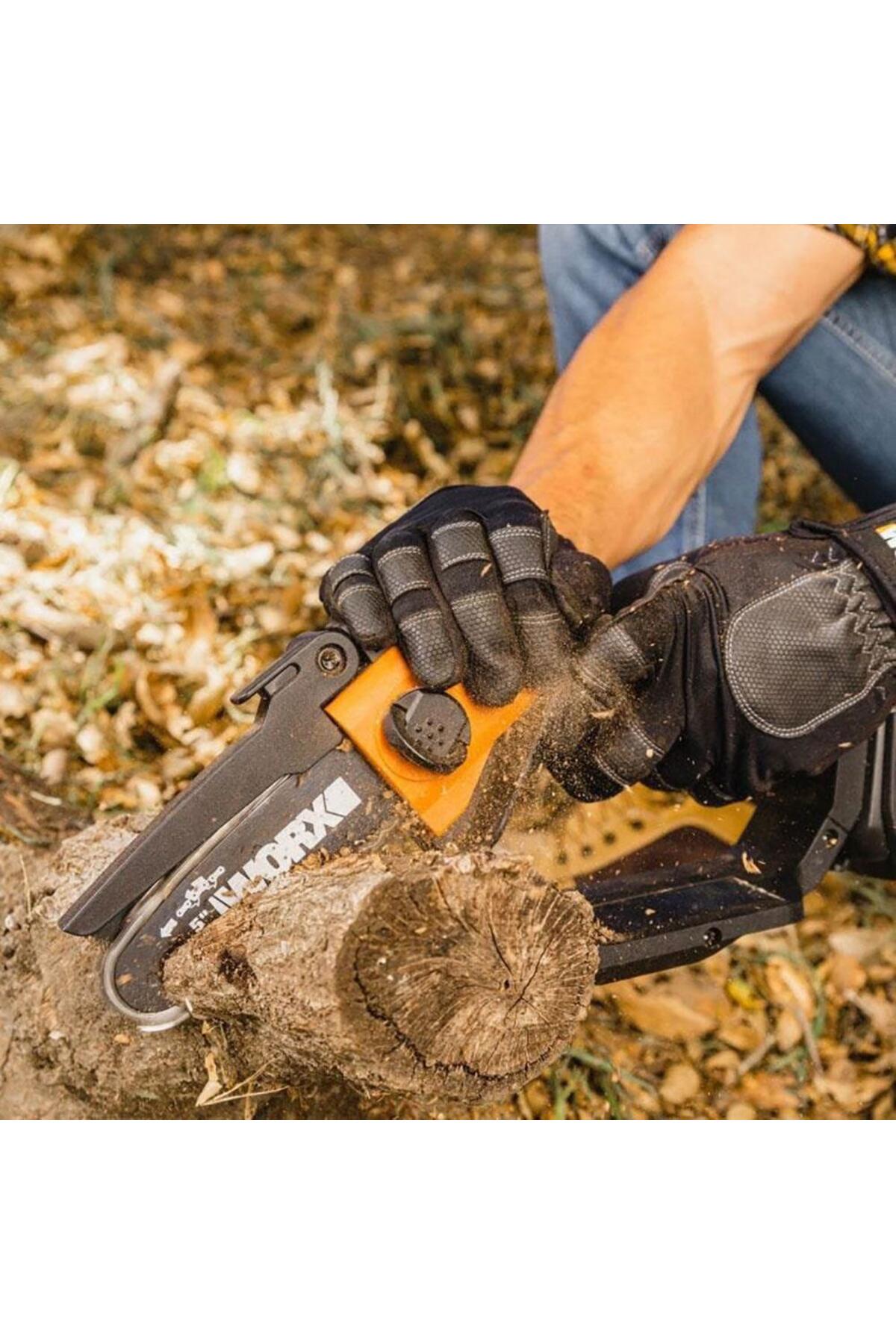 WG324E 20Volt 2.0Ah Li-ion 12CM Profesyonel Şarjlı Zincirli Testere