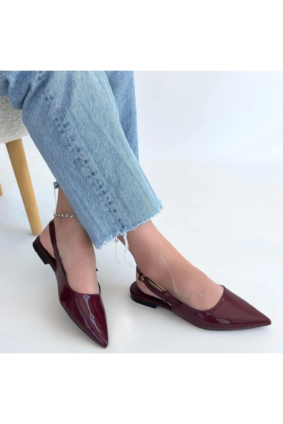 Ummar Bordo Rugan Babet Ayakkabı - Lisinya