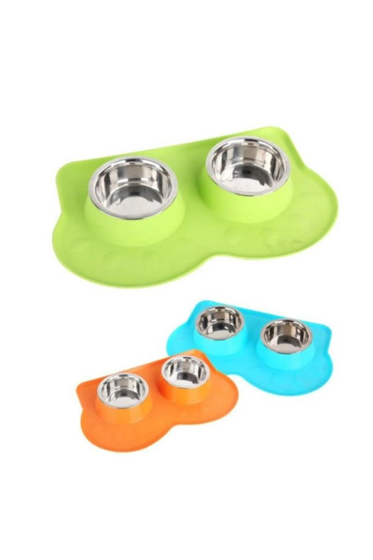 Melamin Ikili Kedi Ve Köpek Mama Ve Su Kabı 350 ml - 679-11056