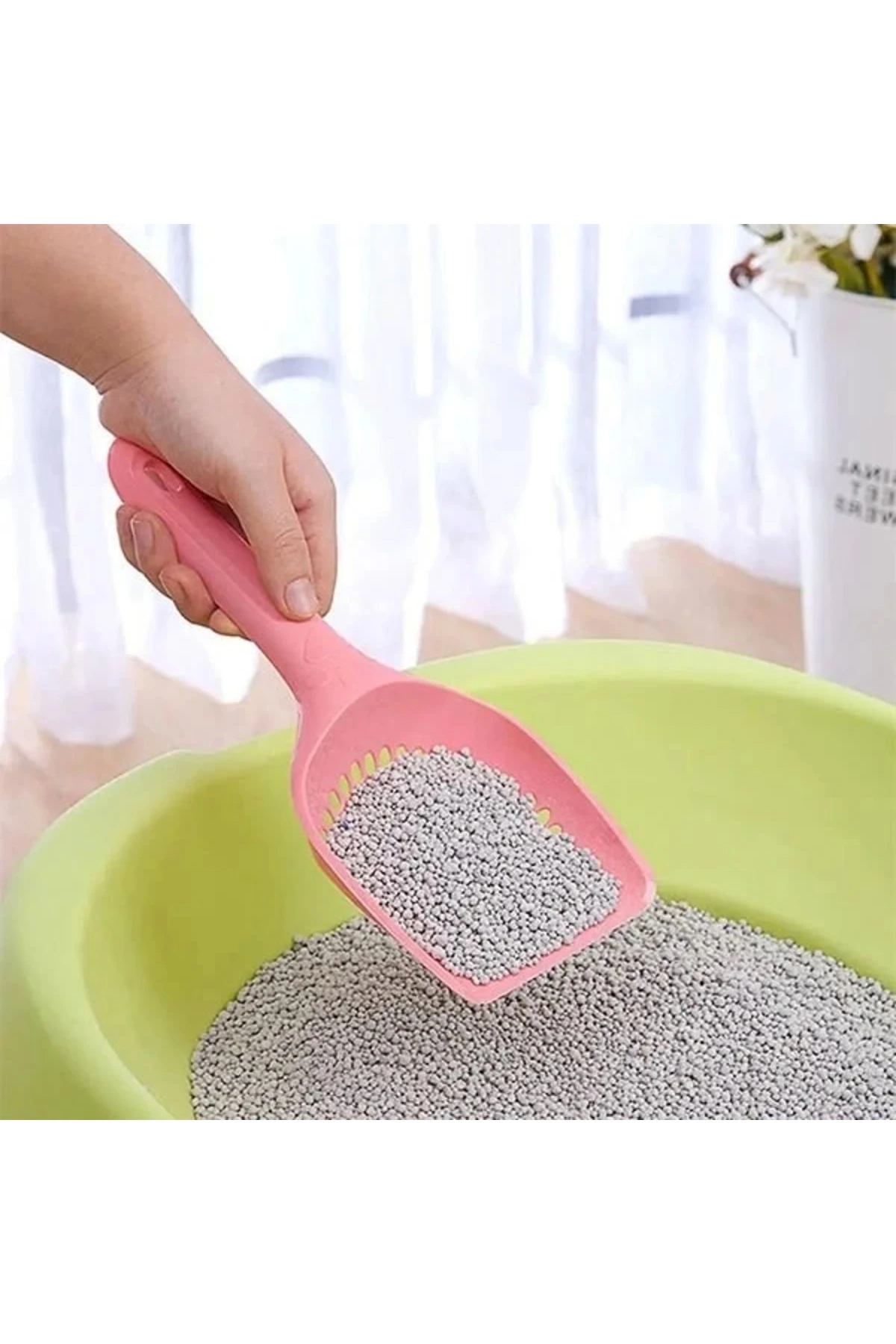 Flip Kedi Kumu Küreği Pembe 6.5 Cm