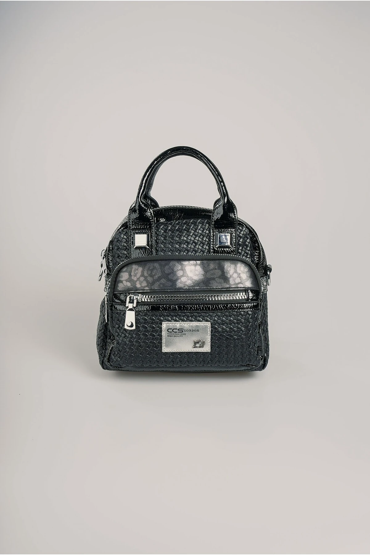 Karen Siyah Cilt Omuz Çantası