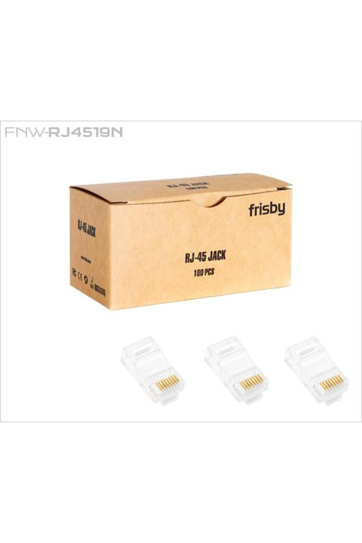 FRISBY FNW-RJ4519N RJ45 CAT5 UTP 100 ADET KONNEKTOR