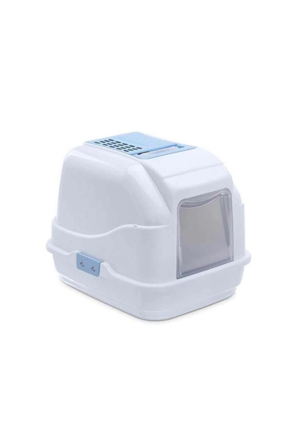 Easy Cat Kapalı Filtreli Kedi Tuvaleti Buz Mavisi 40x50x40 Cm - 84094