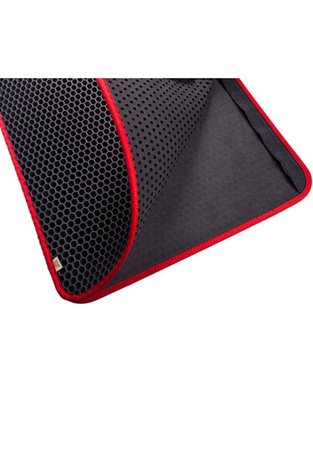 Cattie Altıgen Model Kum Toplayıcı Fonksiyonel Kedi Paspası Large Kırmızı 50x75 Cm