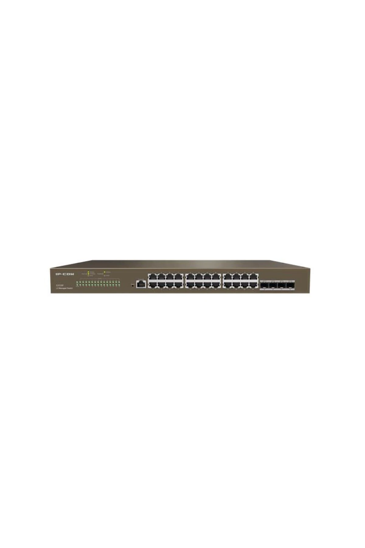 IP-COM G3328F 24 PORT GIGABIT + 4X1GB SFP UPLINK L2 CLOUD YÖNETİLEBİLİR RACKMOUNT SWITCH