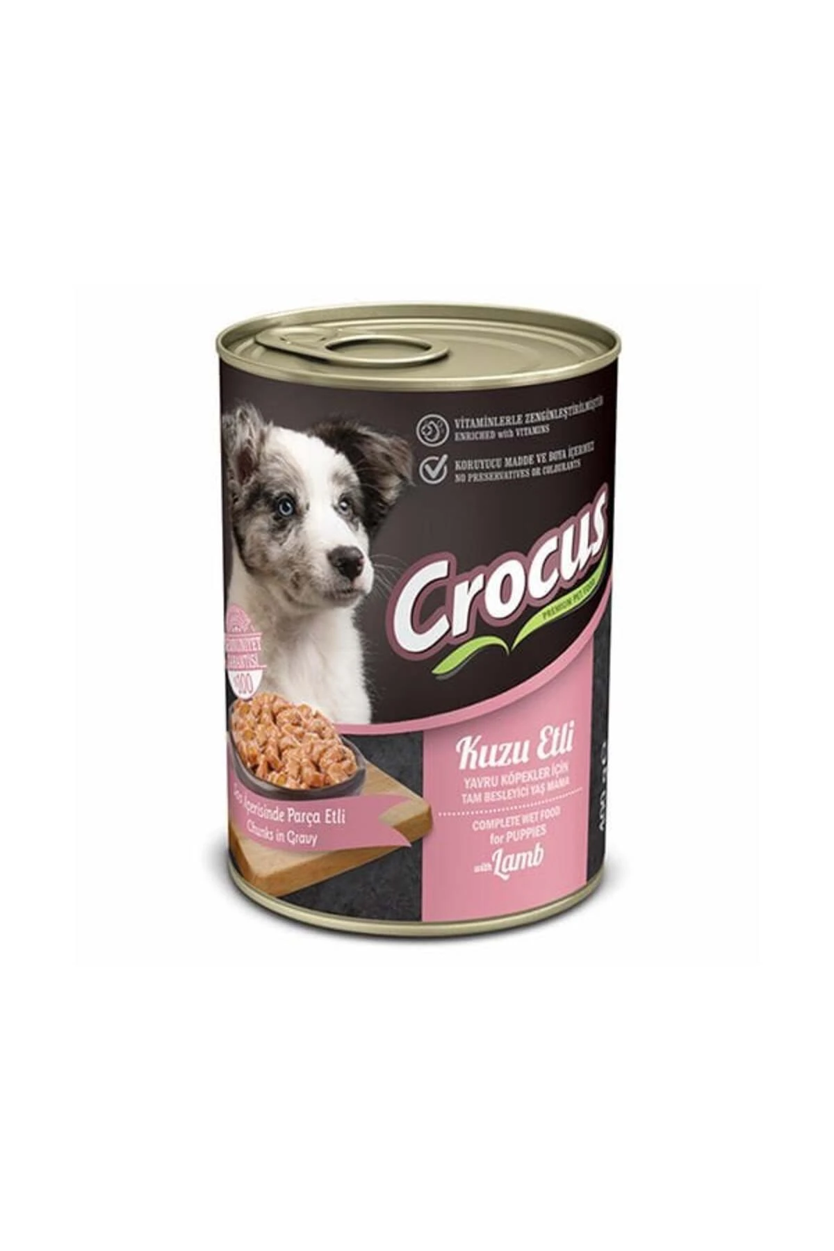 Crocus Kuzu Etli Yavru Yaş Köpek Maması 400 Gr