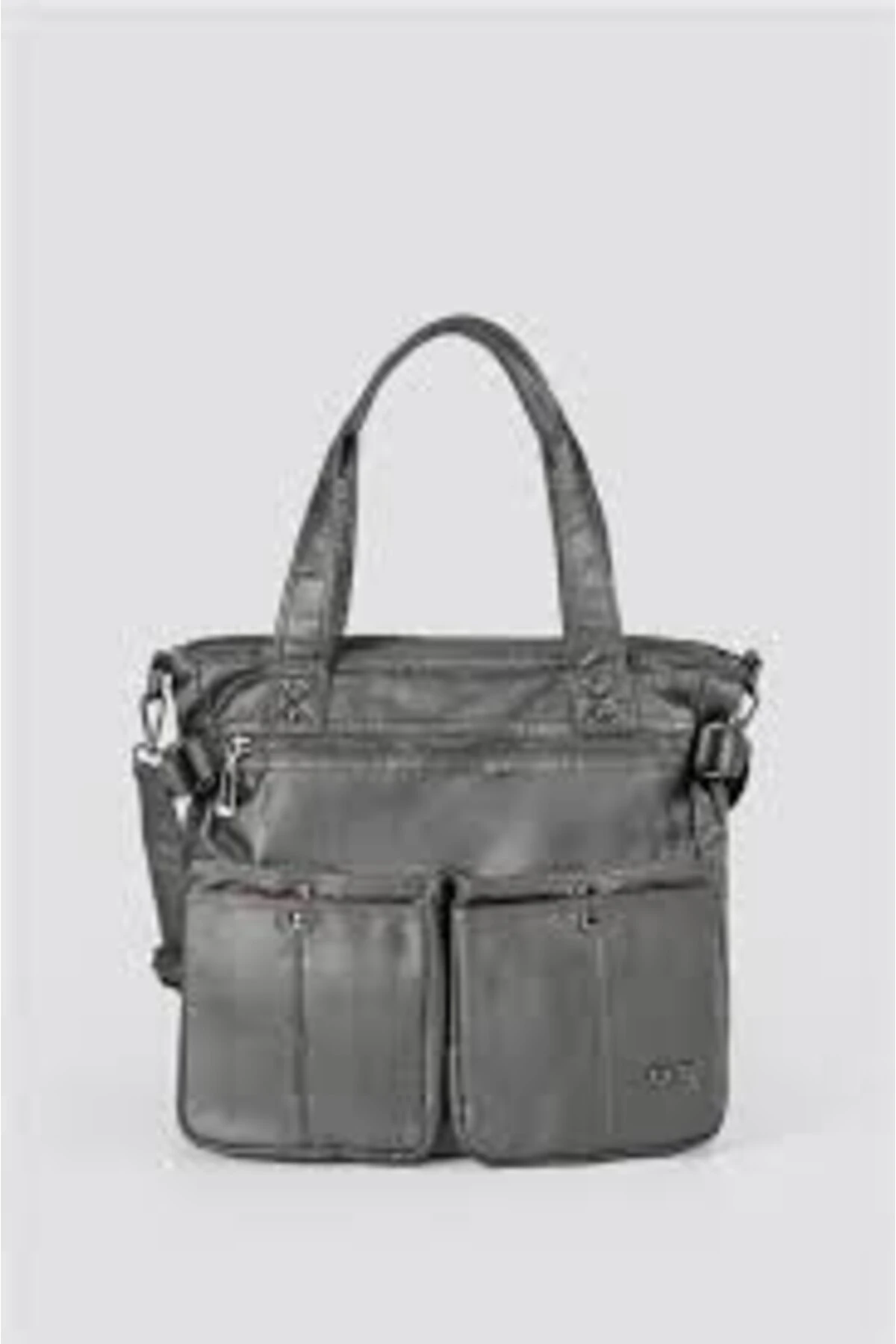 Opey Gri Cilt Omuz Çantası