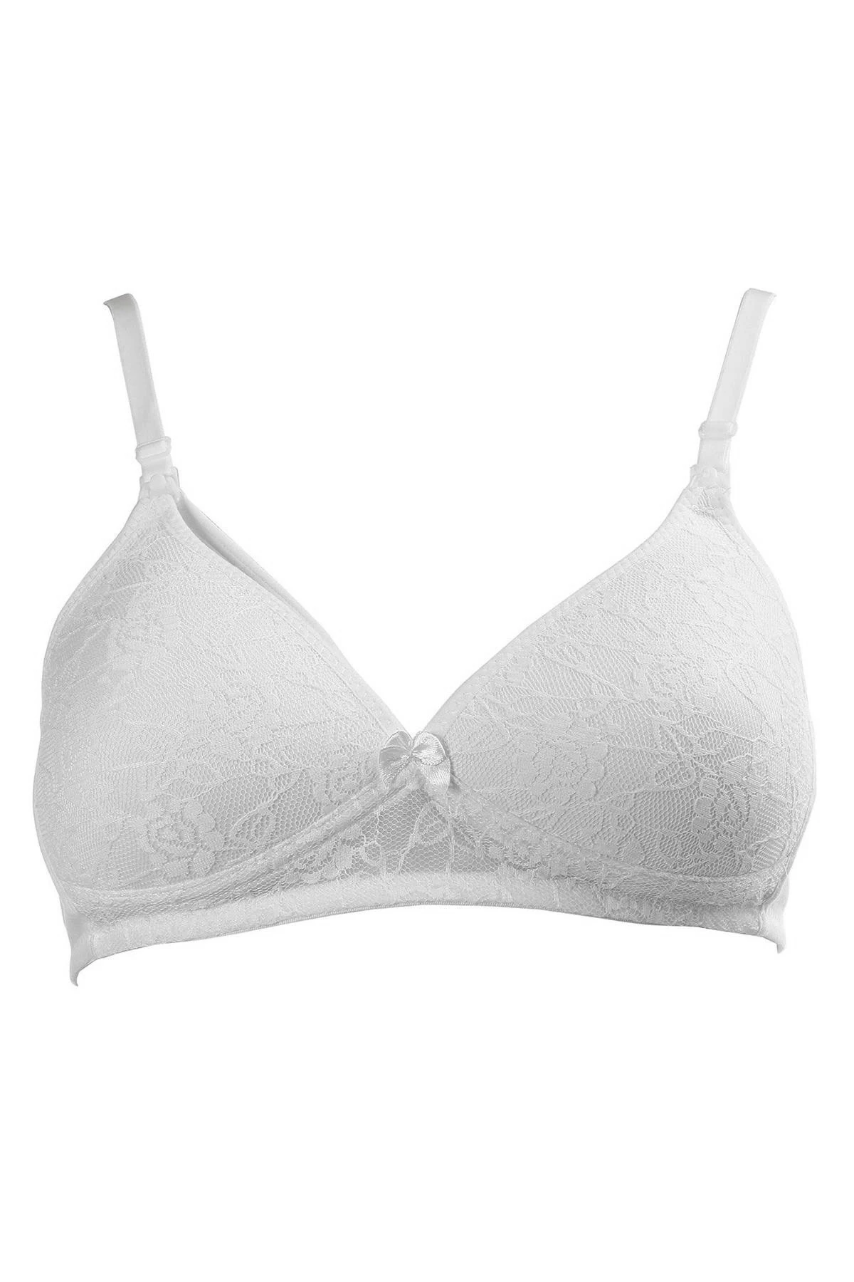 Edolika Sema Baby Dantelli Emzirme Sütyen Beyaz 100 Beden