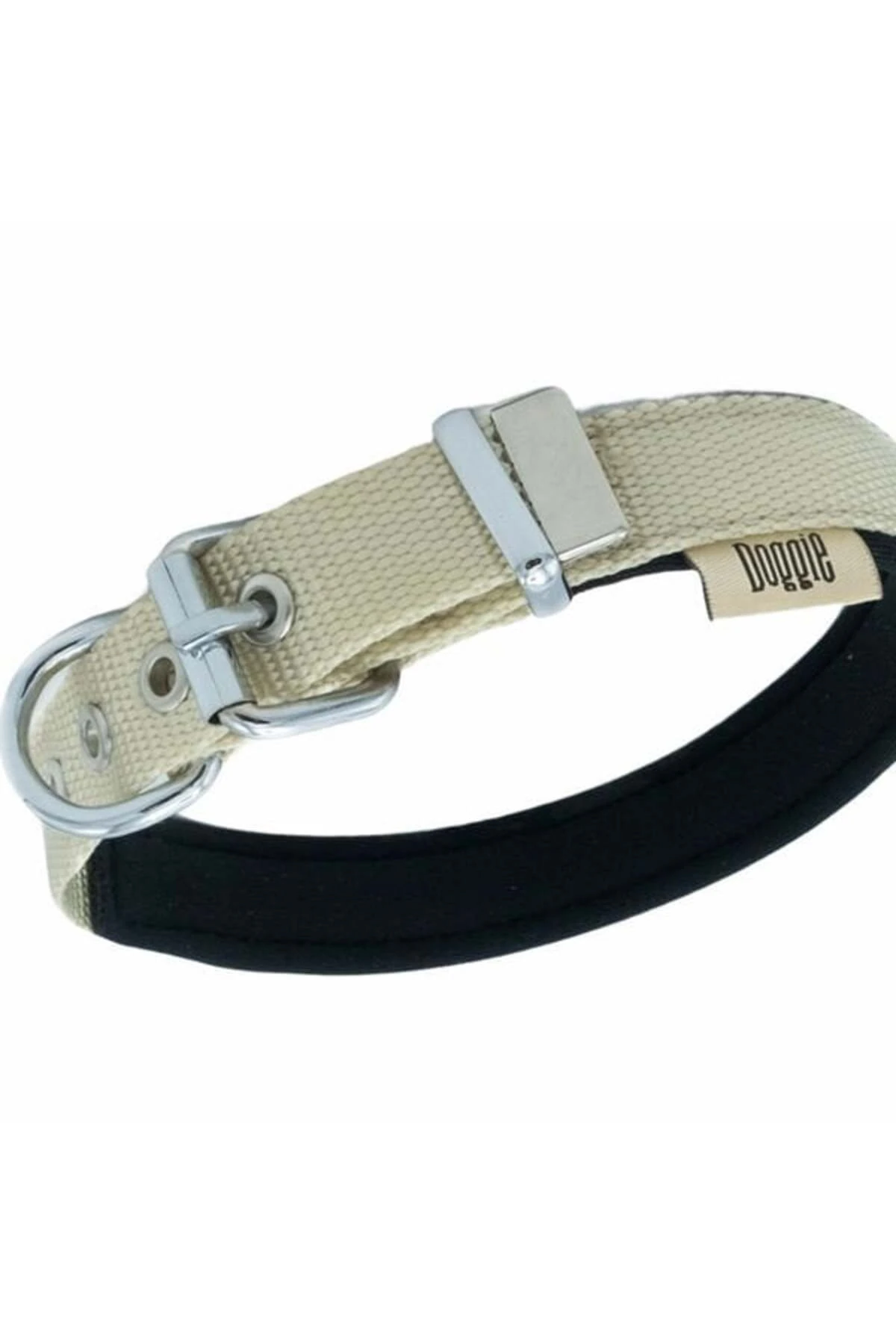 Doggie Konfor Dokuma Köpek Boyun Tasması Medium Haki 3x42-50 Cm