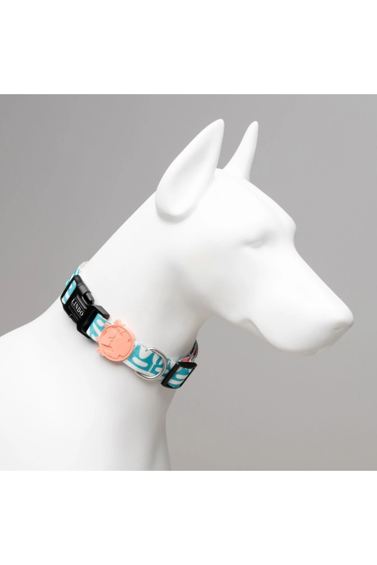 Lindo Dogs Touch Köpek Boyun Tasması Beyaz/Mavi Small