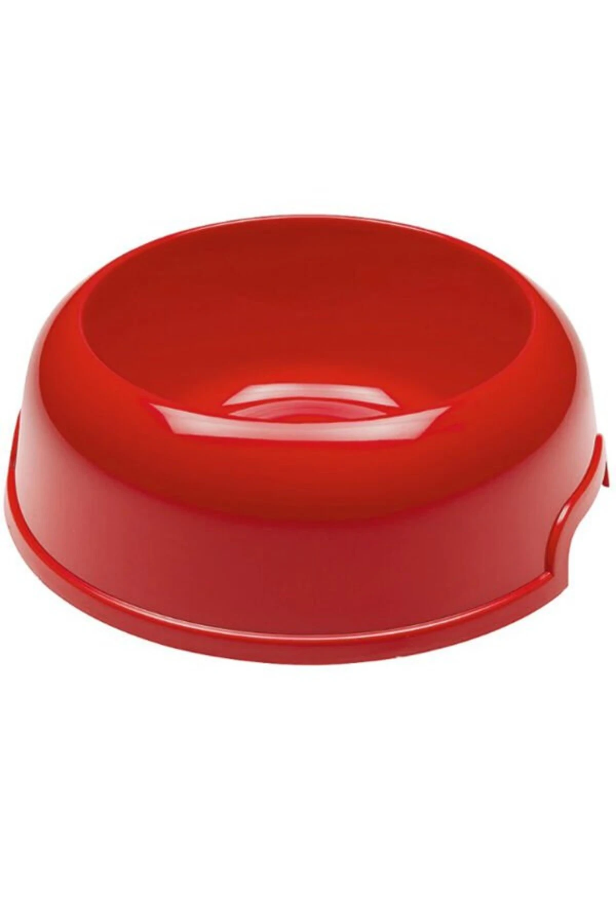 Party 10 Plastik Köpek Mama ve Su Kabı Kırmızı 2 Lt 33.5x11 Cm