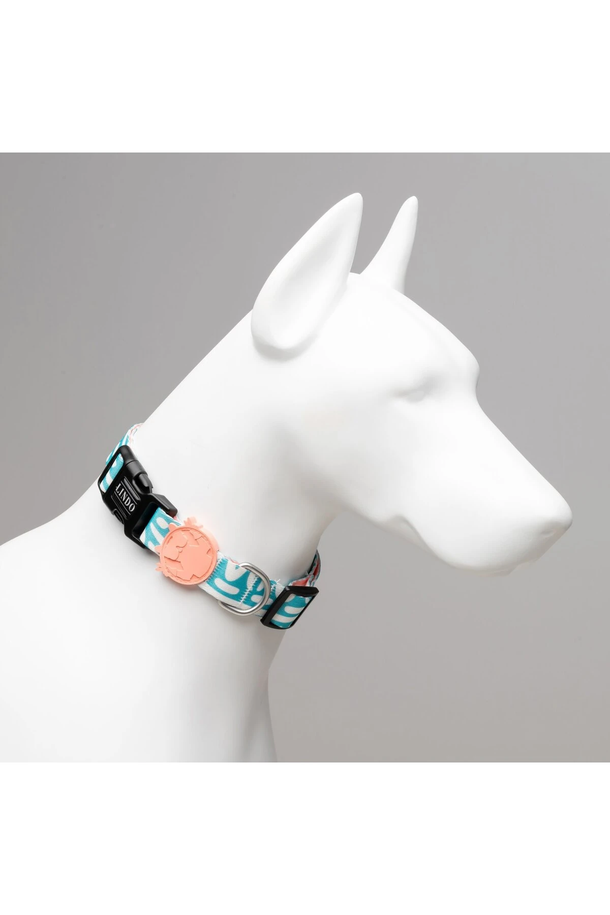 Lindo Dogs Touch Köpek Boyun Tasması Beyaz/Mavi Large
