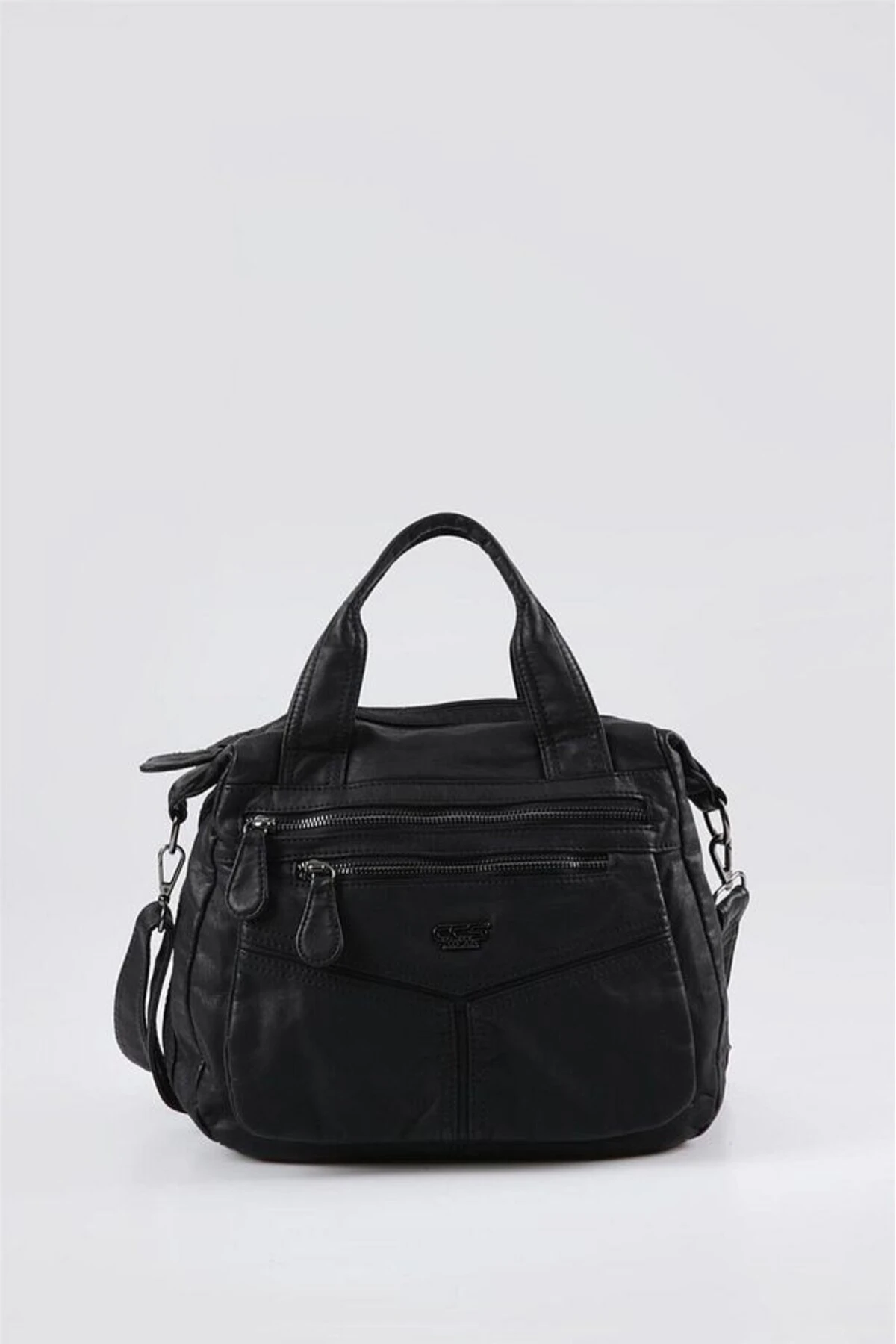 Sevva Siyah Cilt Omuz Çantası