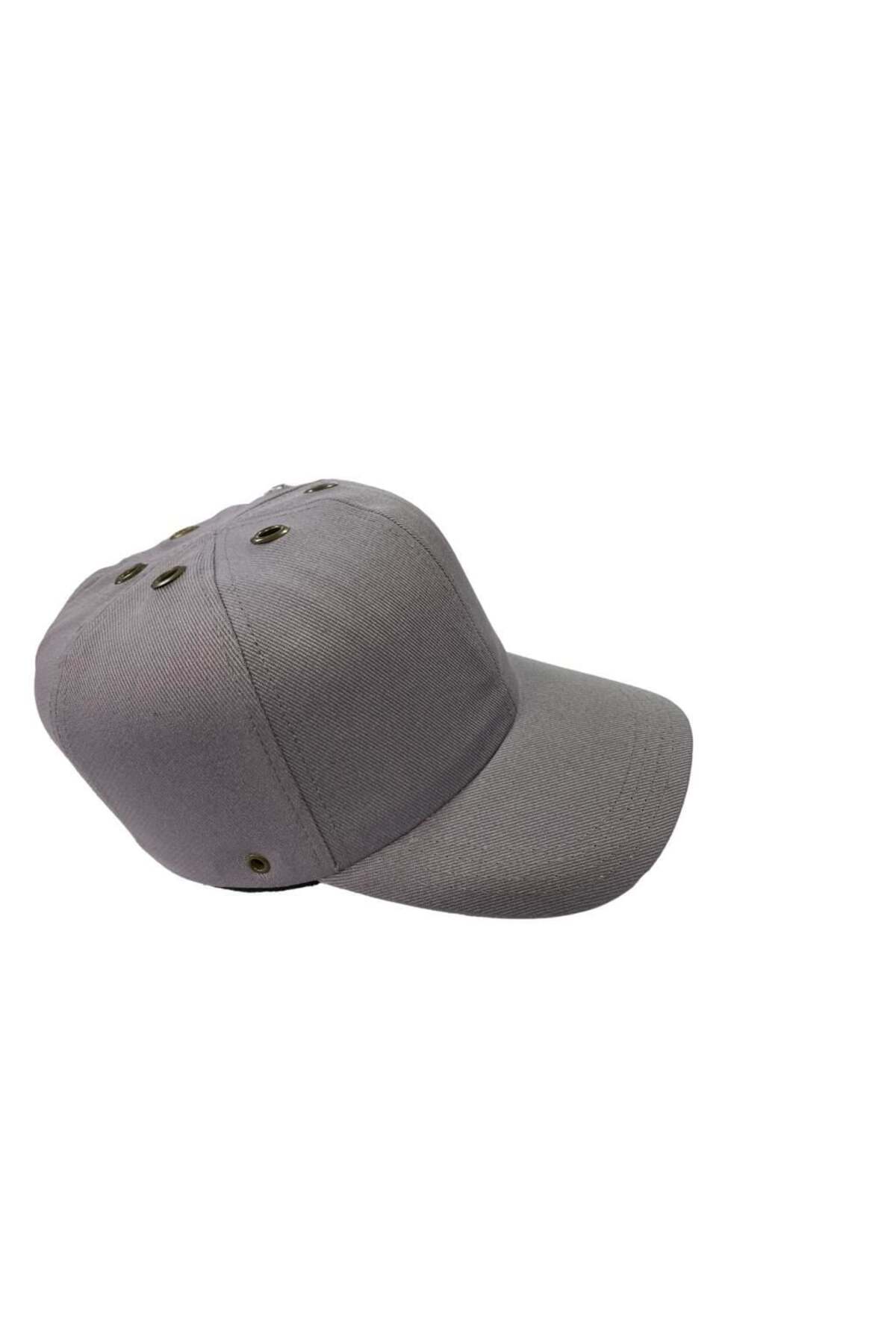 Darbe Emicili Şapka Baret Gri