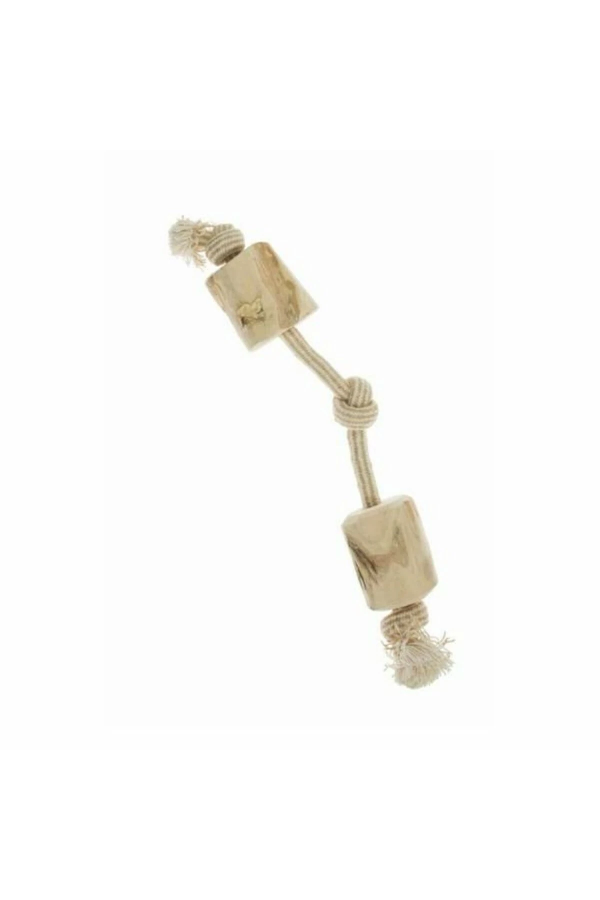 İmac 2 Düğümlü Kahve Ağacından Ahşap Köpek Oyuncağı 35 Cm