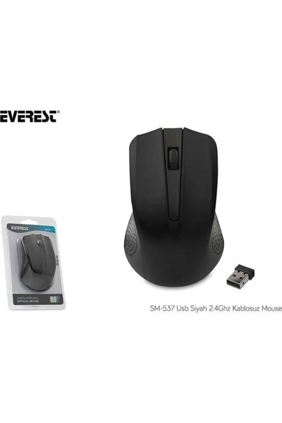 EVEREST SM-537 KABLOSUZ USB SIYAH 2.4GHZ MOUSE
