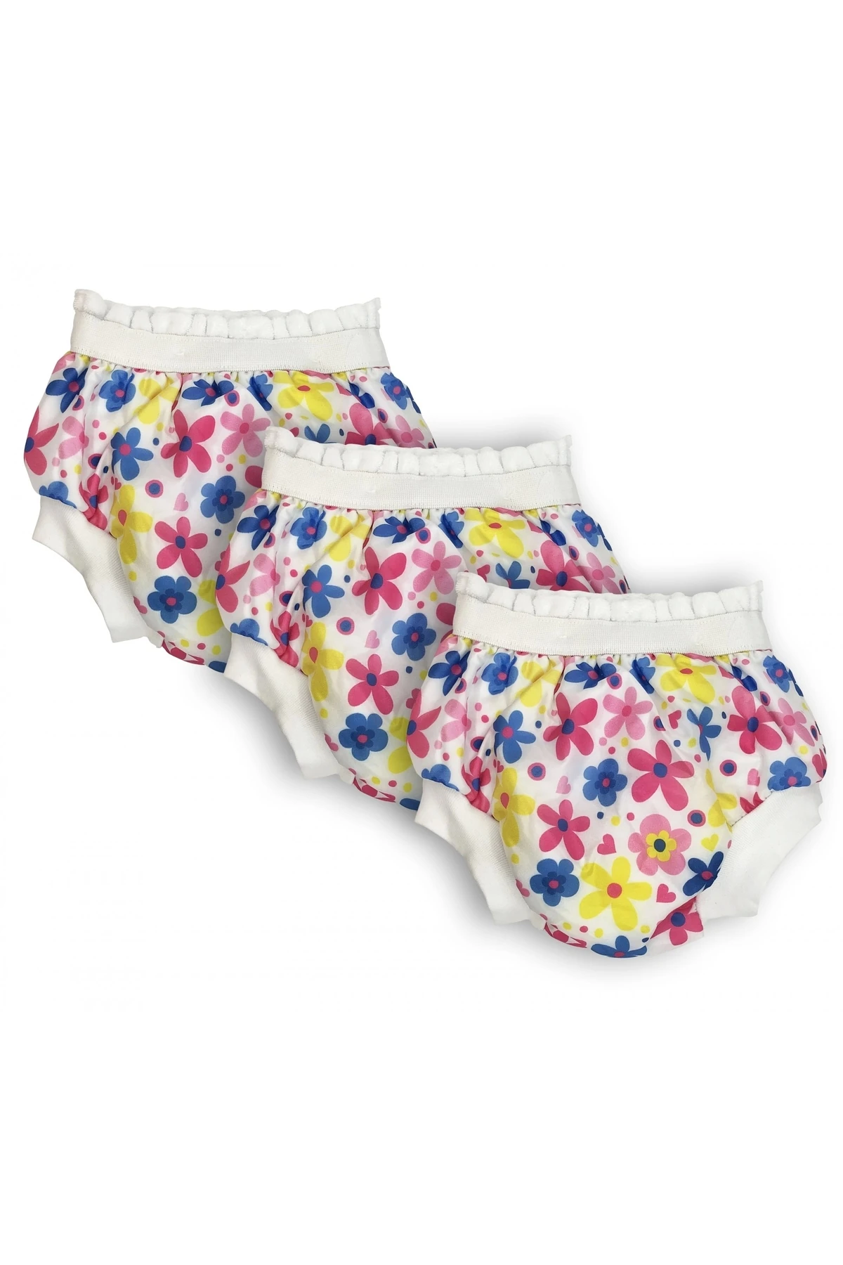 3'lü Desenli Lüks Alıştırma Külodu No.3 20-25 kg - Flowers