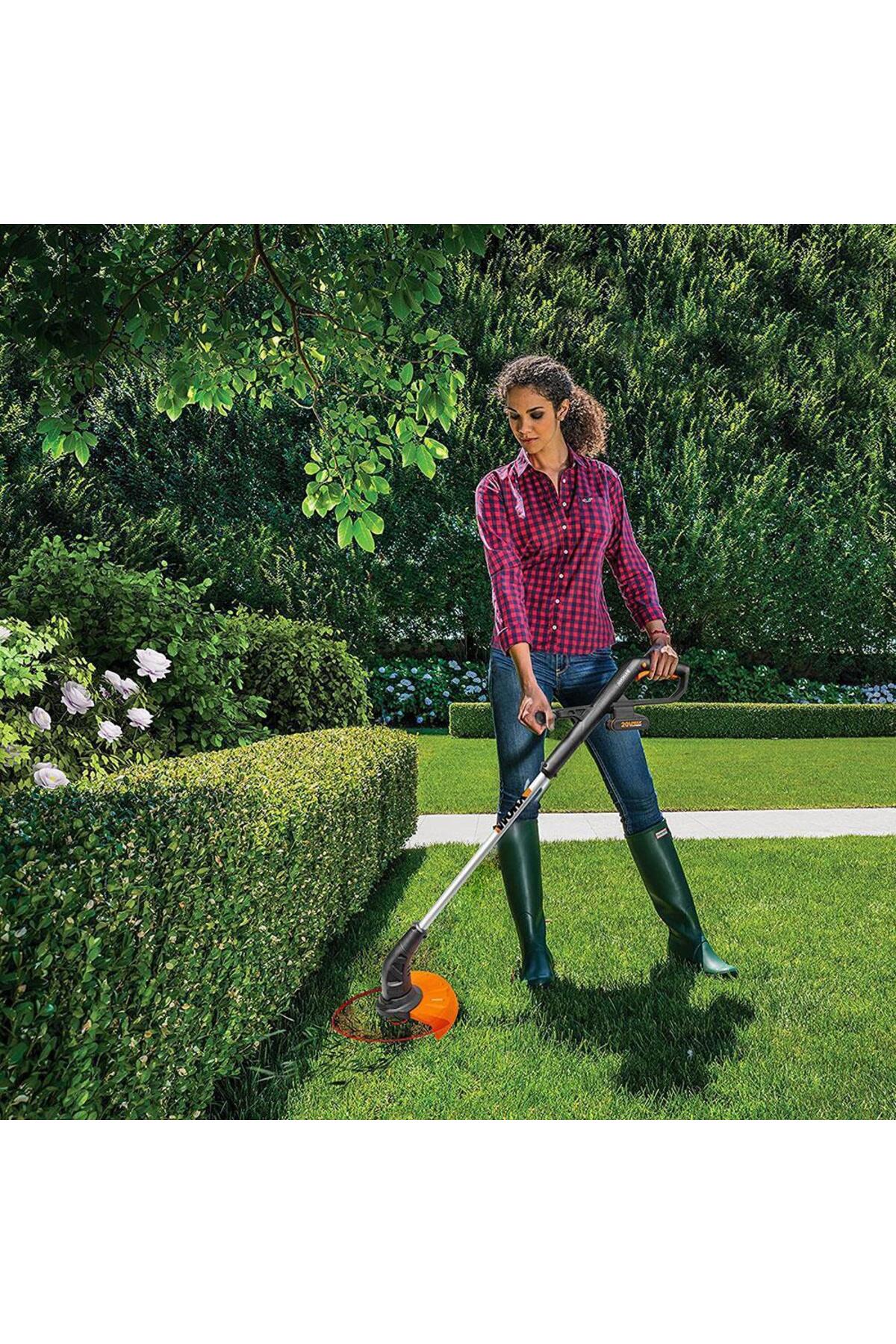 WG157E.9 20Volt 25cm Profesyonel Misinalı Çim ve Kenar Kesme (Akü Dahil Değildir)