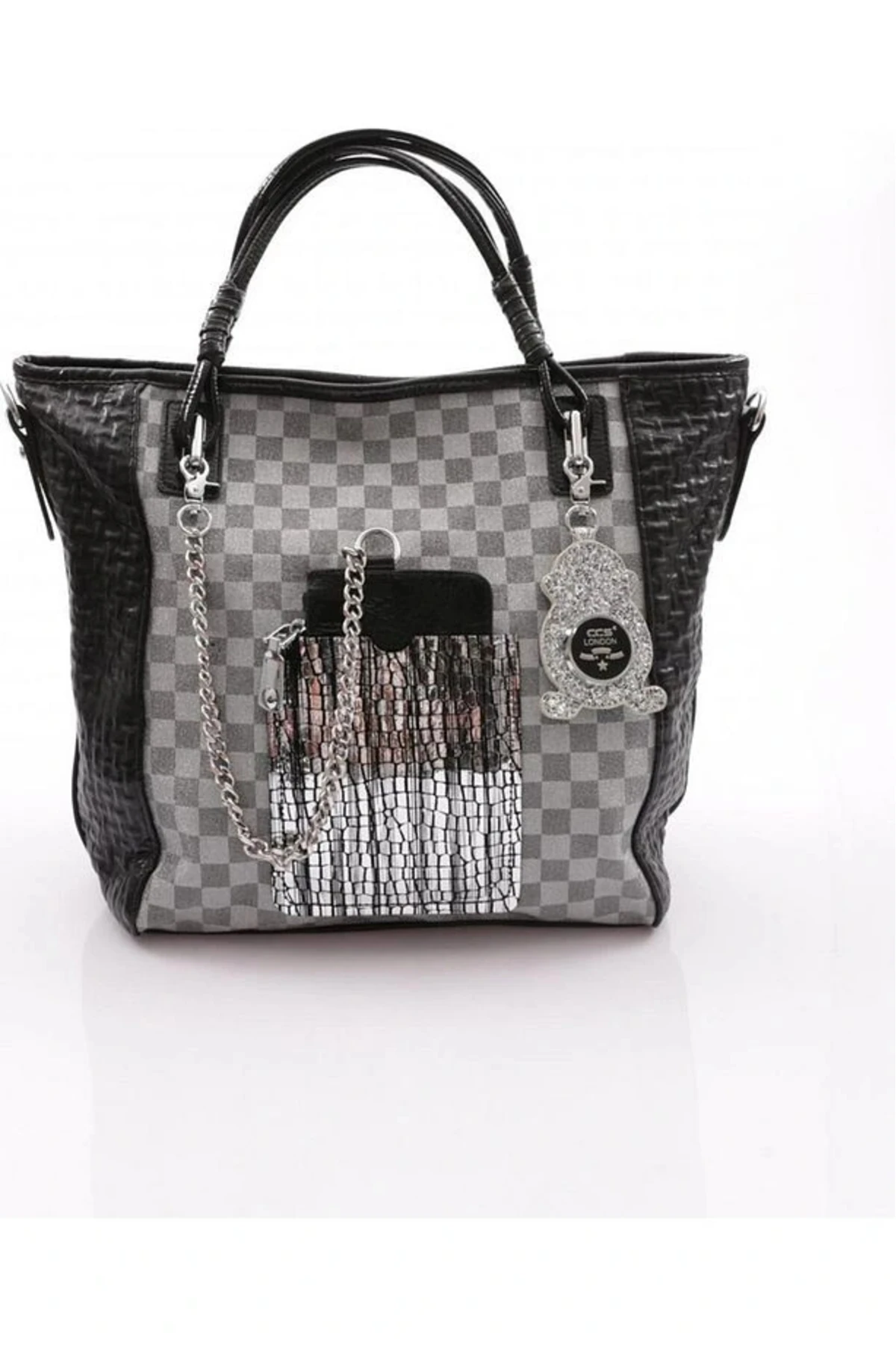 Avaj Siyah Cilt Omuz Çantası