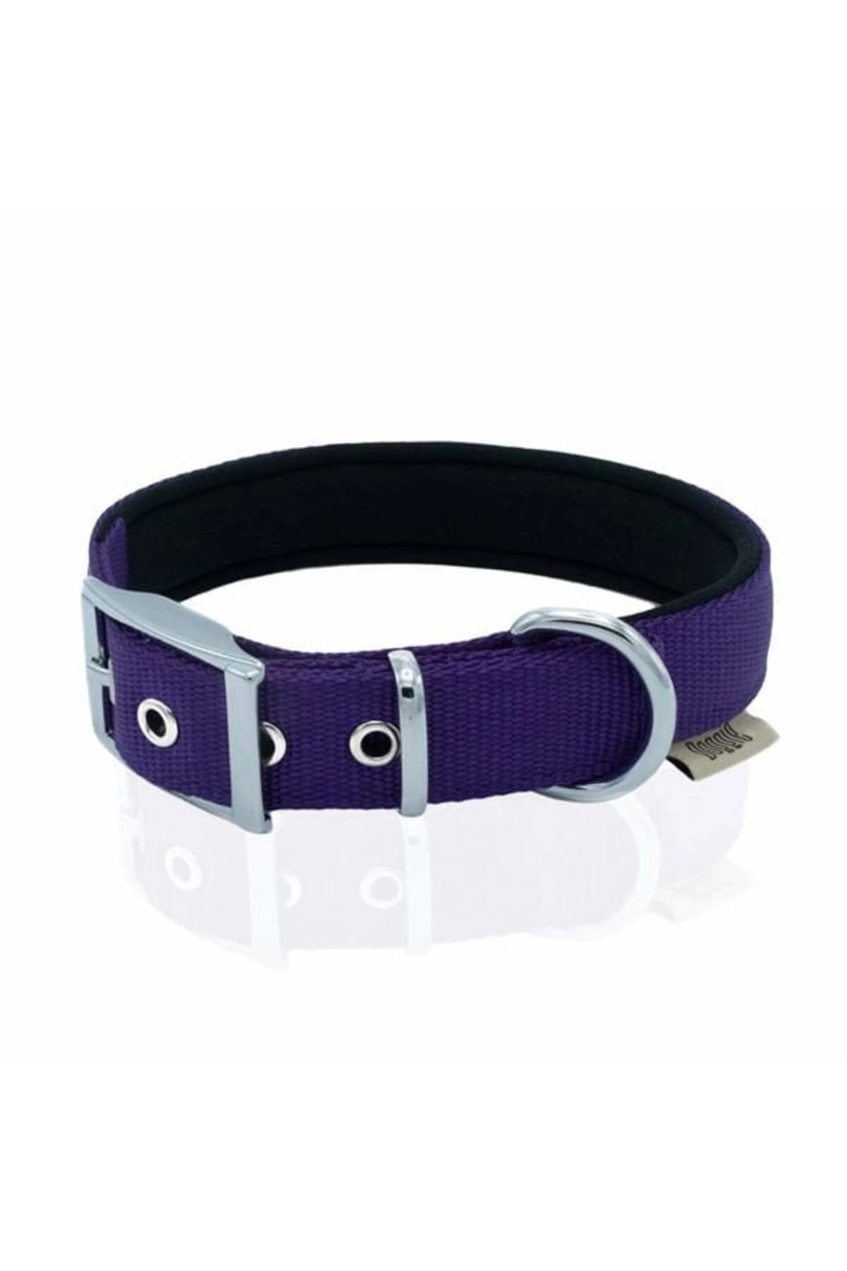 Doggie Elit Dokuma Köpek Boyun Tasması Large Mor 2.5x42-50 Cm