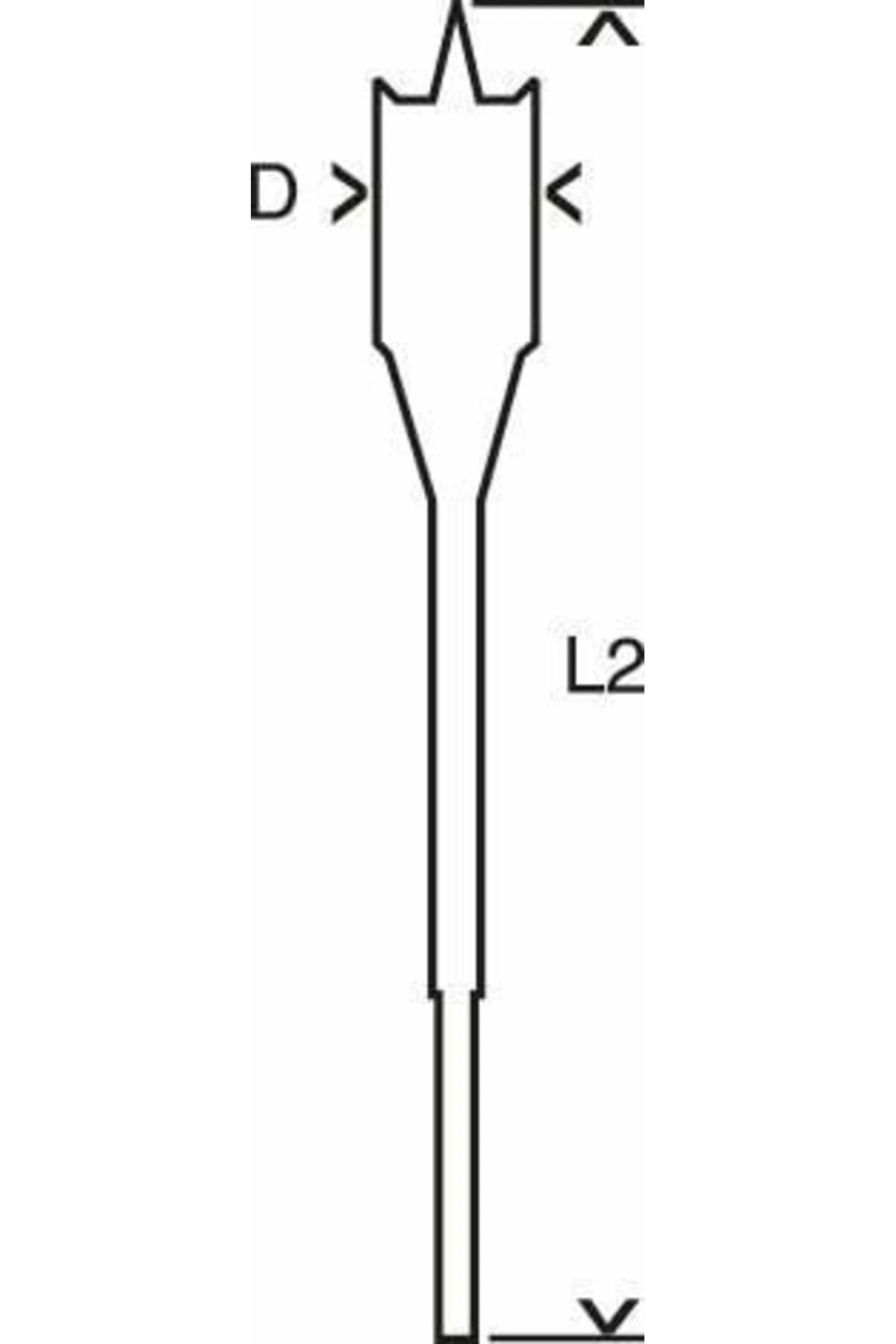 Bosch 10X152 Altıgen Yassı Ahşap Maktap Ucu