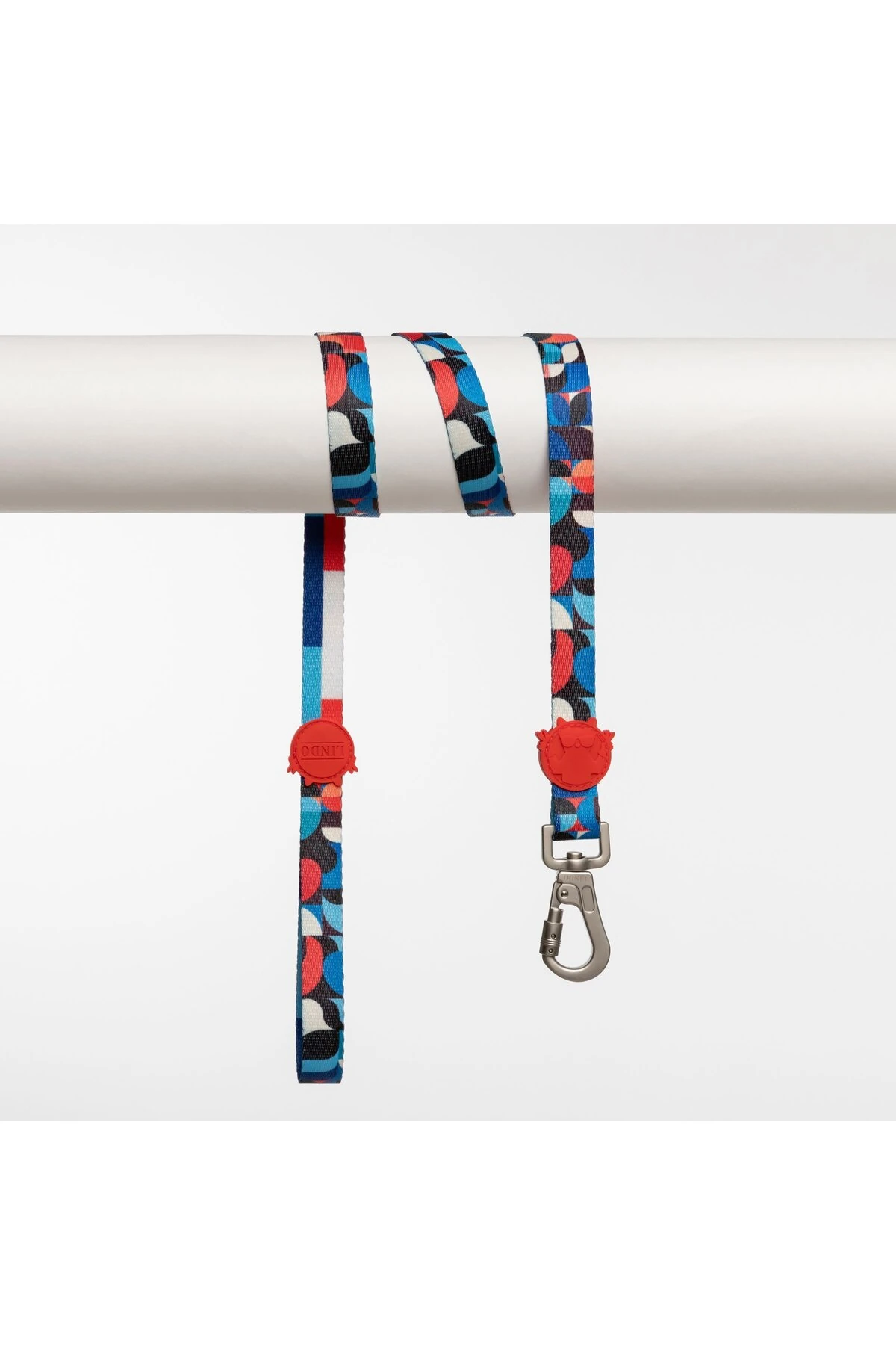 Lindo Dogs Red Line Köpek Gezdirme Kayışı Kırmızı/Mavi Small