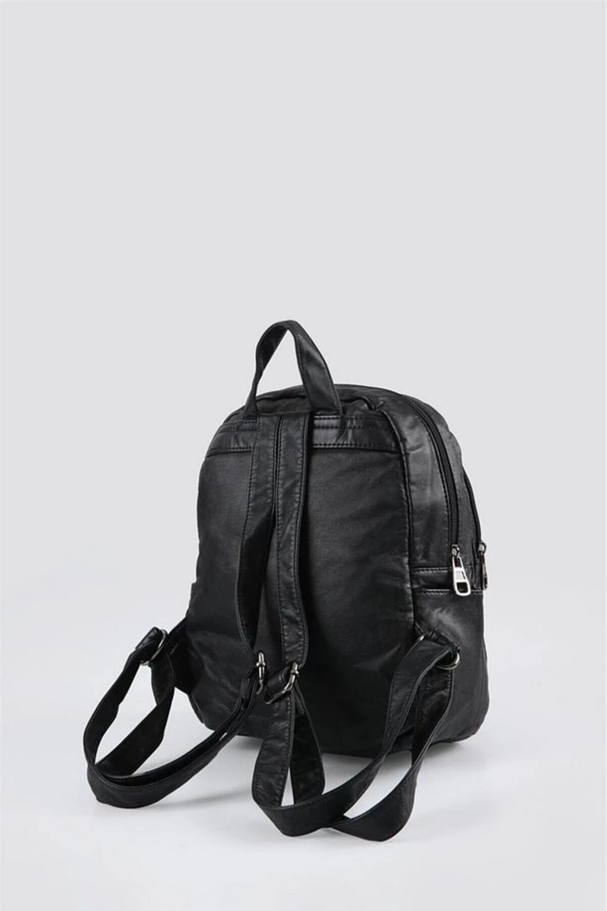 Tiar Siyah Cilt Sırt Çantası