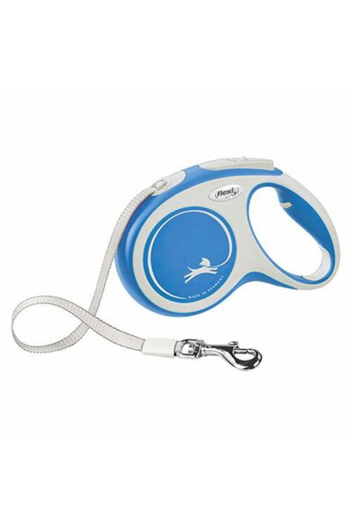 New Comfort Otomatik Şerit Köpek Gezdirme Tasması Medium 5 Mt Mavi