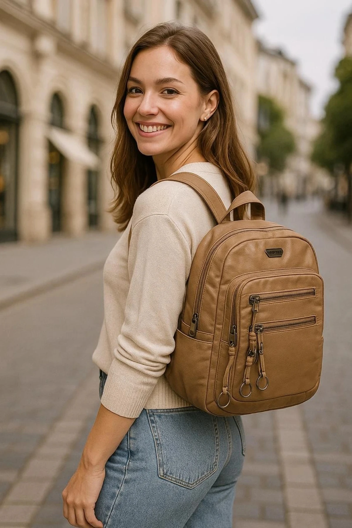 eyesof Owert Vizon Cilt Sırt Çantası