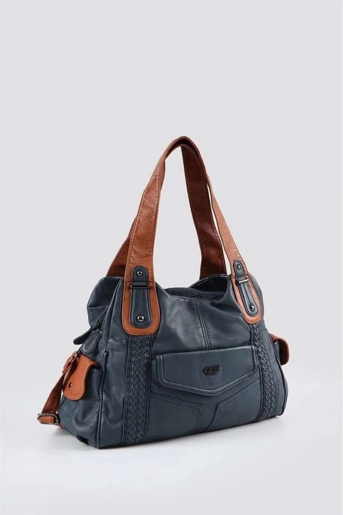 Batti Mavi Cilt Omuz Çantası