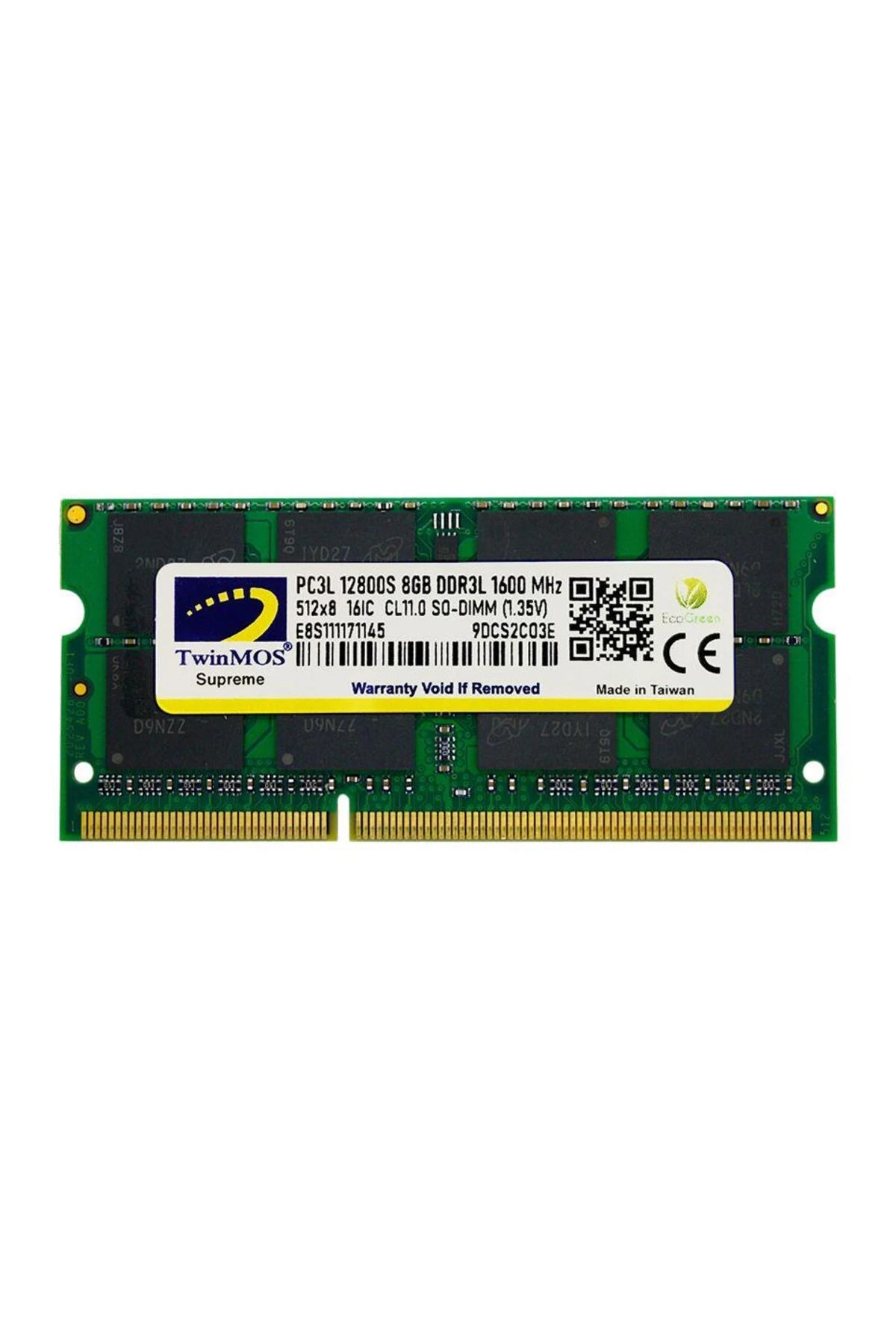 8 GB DDR3 1600MHZ TWINMOS 1.35 NB MDD3L8GB1600N