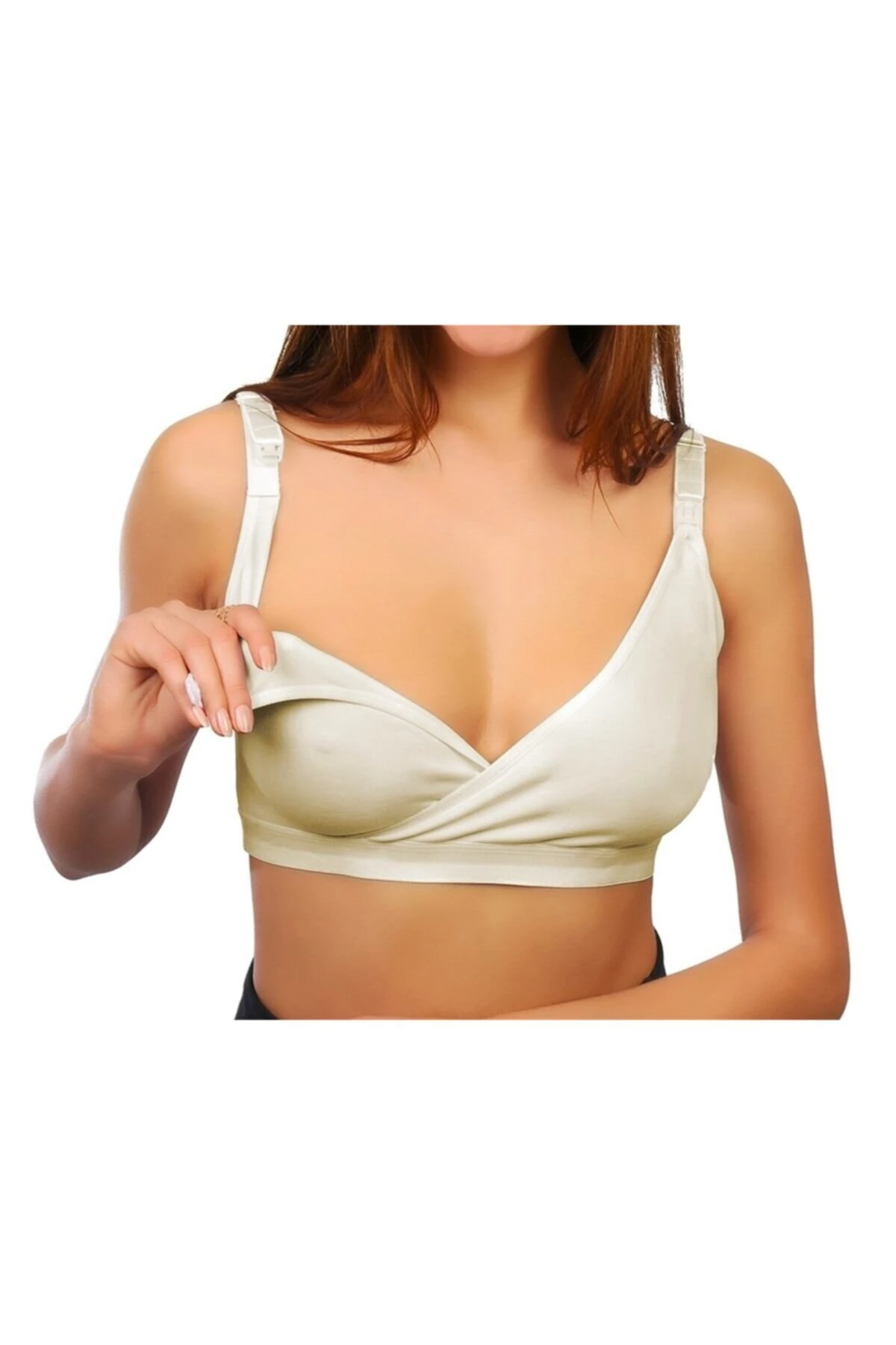 Sema Baby Kruvaze Emzirme Sütyeni Ekru 95 Beden
